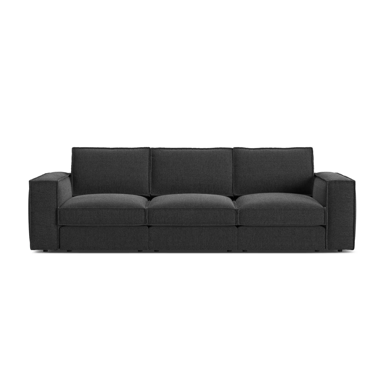 Pola 4-Sitzer Sofa aus Samt oder Strukturstoff, 284x103 cm - Image 86