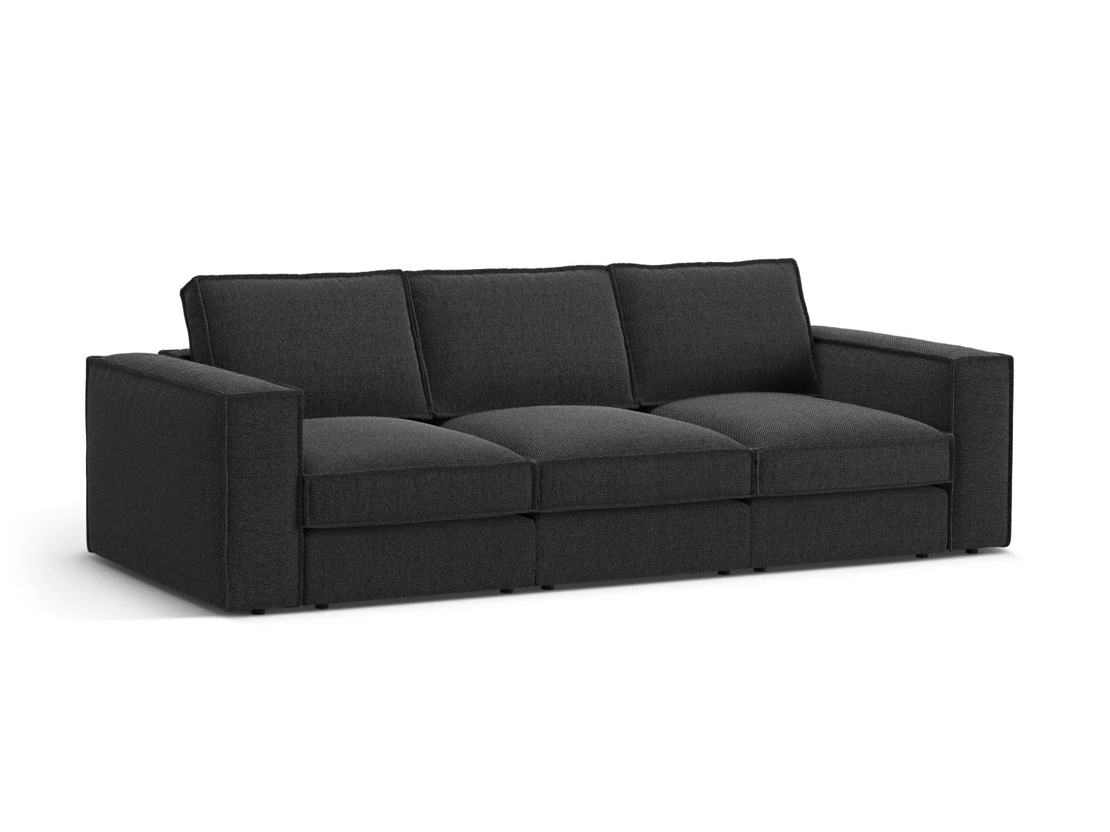 Pola 4-Sitzer Sofa aus Samt oder Strukturstoff, 284x103 cm - Image 88