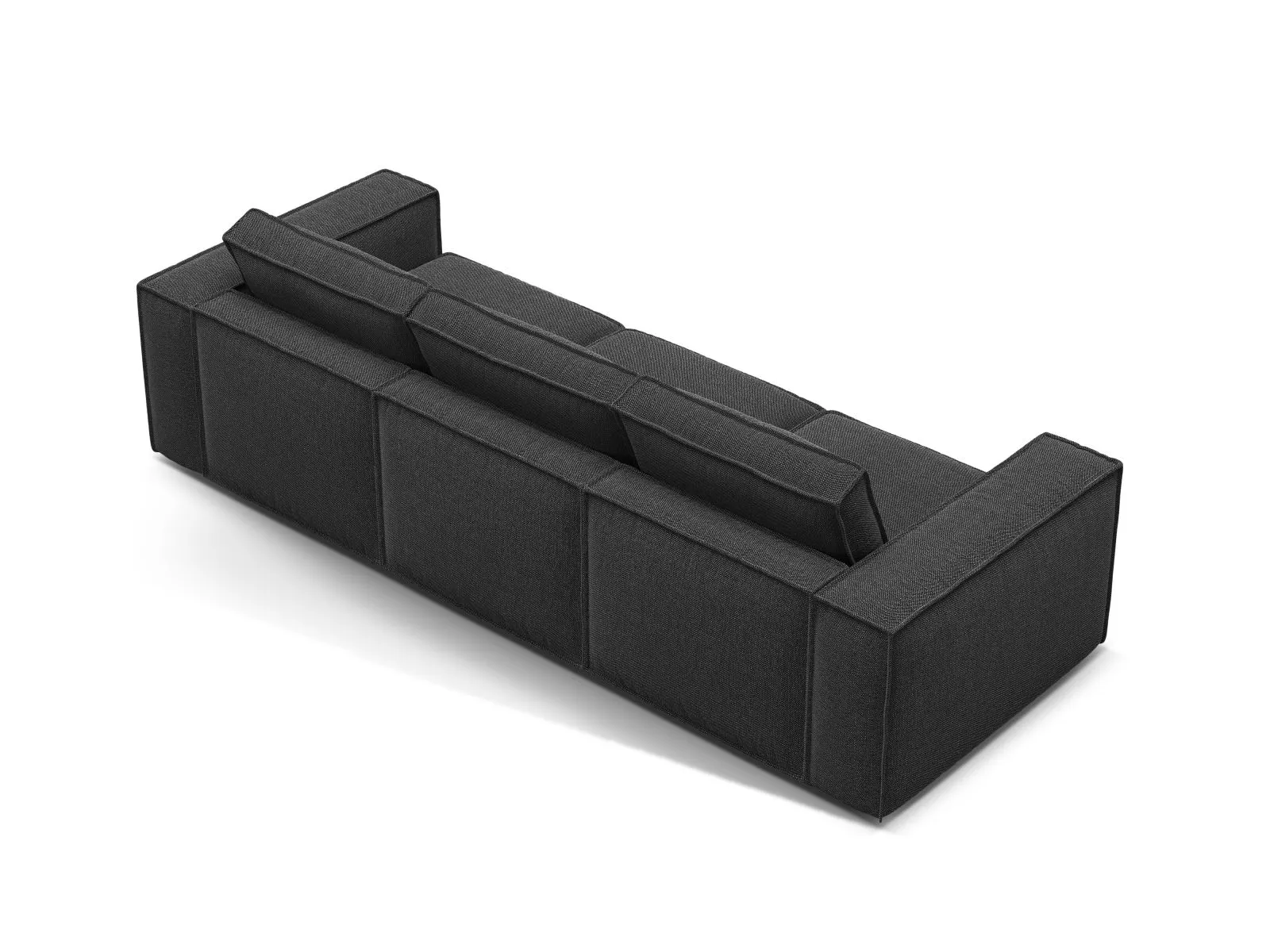 Pola 4-Sitzer Sofa aus Samt oder Strukturstoff, 284x103 cm - Image 89