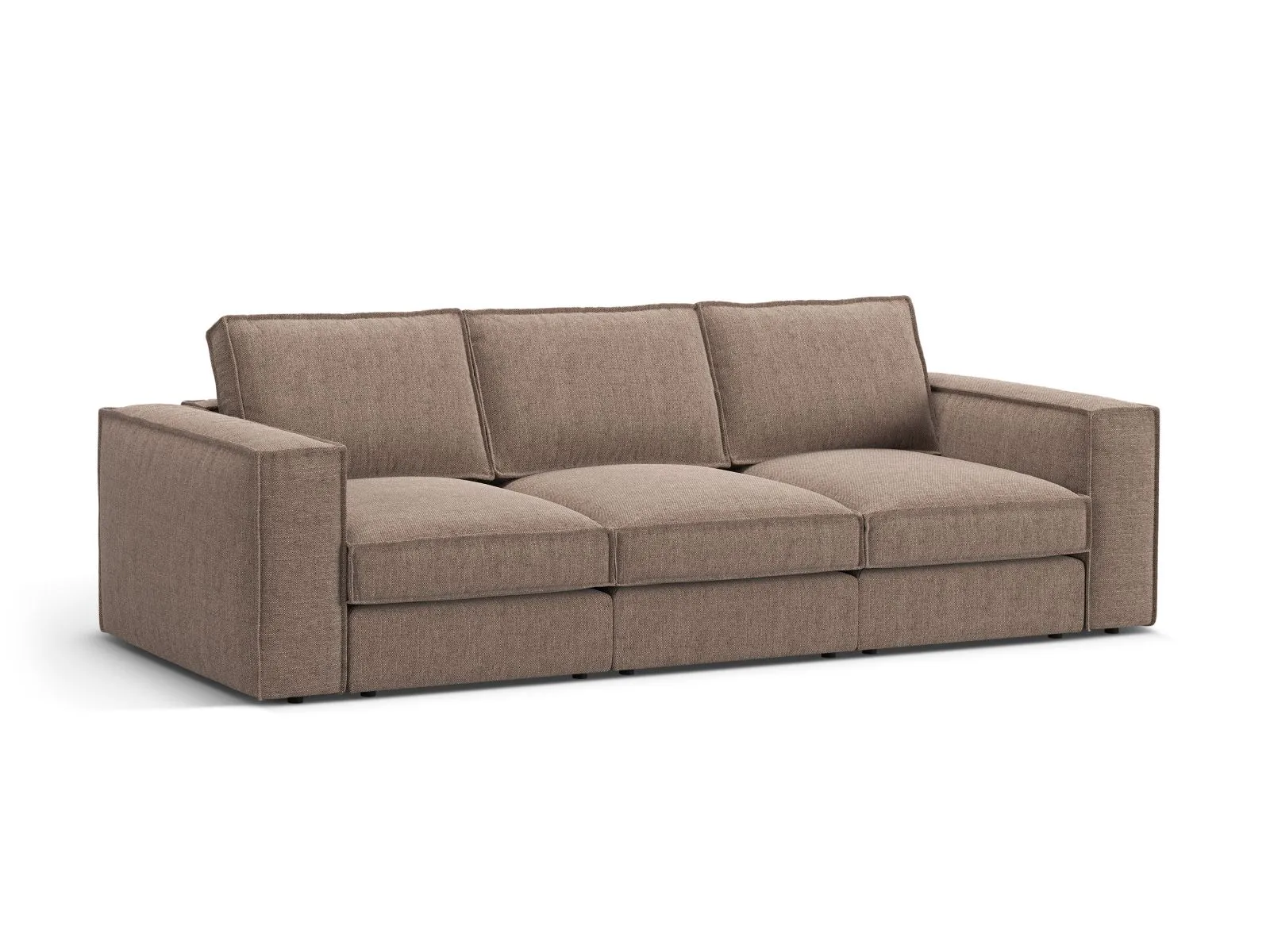Pola 4-Sitzer Sofa aus Samt oder Strukturstoff, 284x103 cm - Image 93