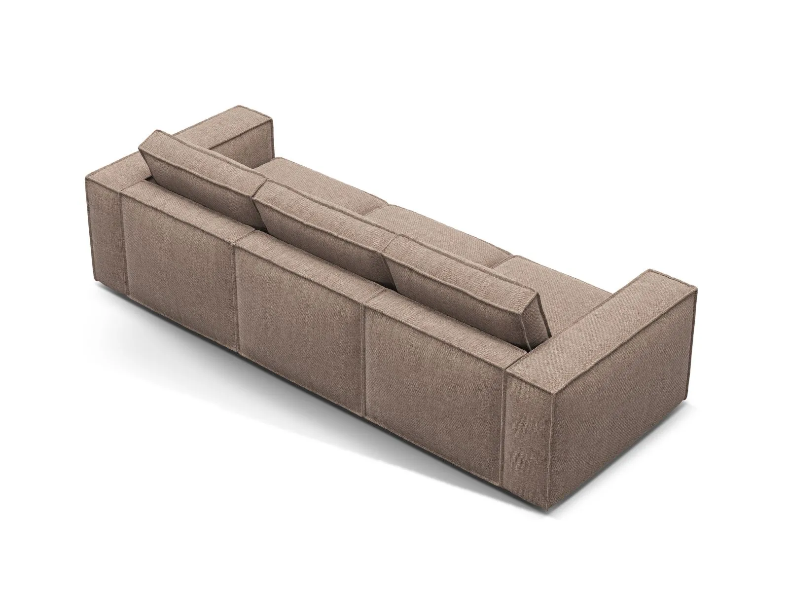 Pola 4-Sitzer Sofa aus Samt oder Strukturstoff, 284x103 cm - Image 94