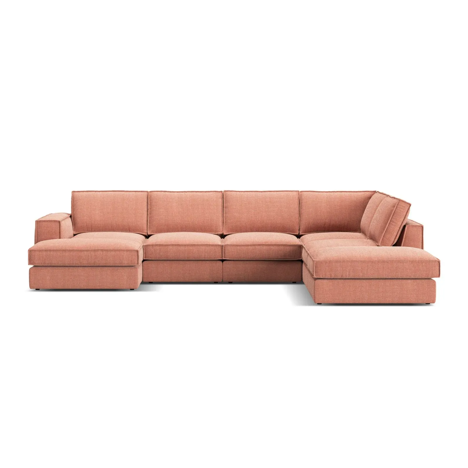 Pola 5-Sitzer Panorama Ecksofa, Rechte Seite, aus Samt in Beige (Salvador 1), 362x259 cm - Image 111