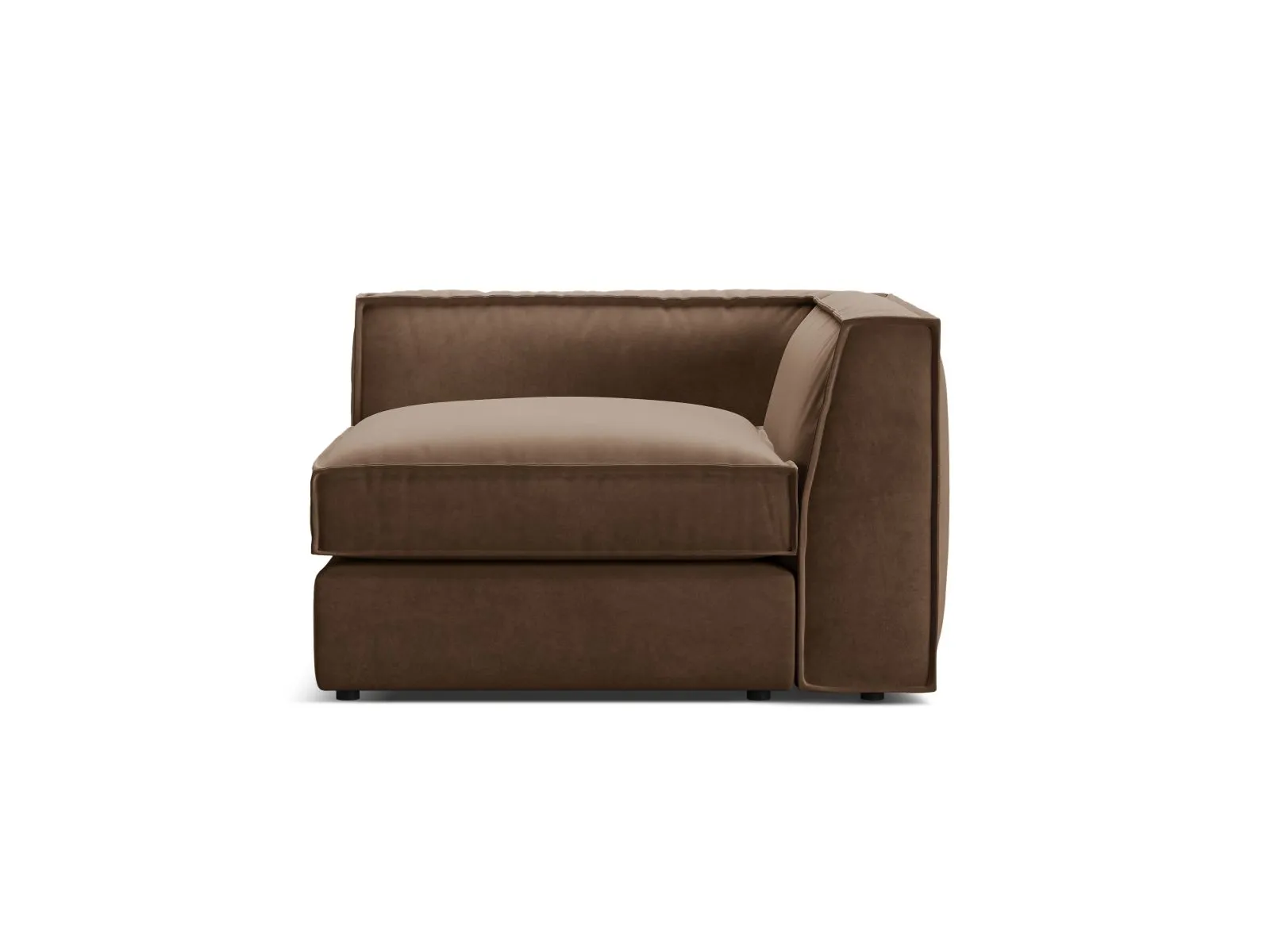 Pola Modulares 1-Sitzer Ecksofa Element aus Samt oder Strukturstoff, 103x103x88 cm - Image 18