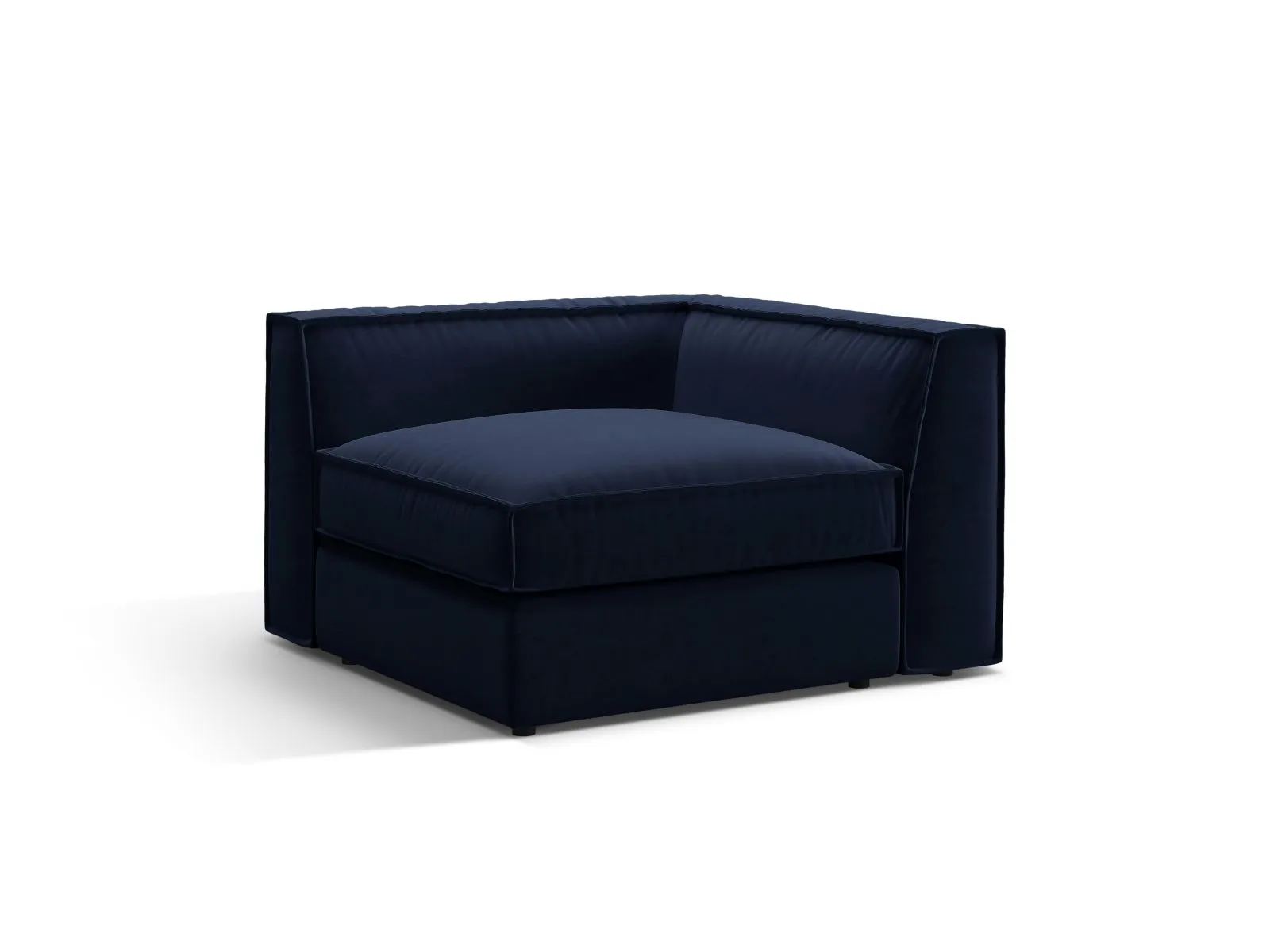Pola Modulares 1-Sitzer Ecksofa Element aus Samt oder Strukturstoff, 103x103x88 cm - Image 21
