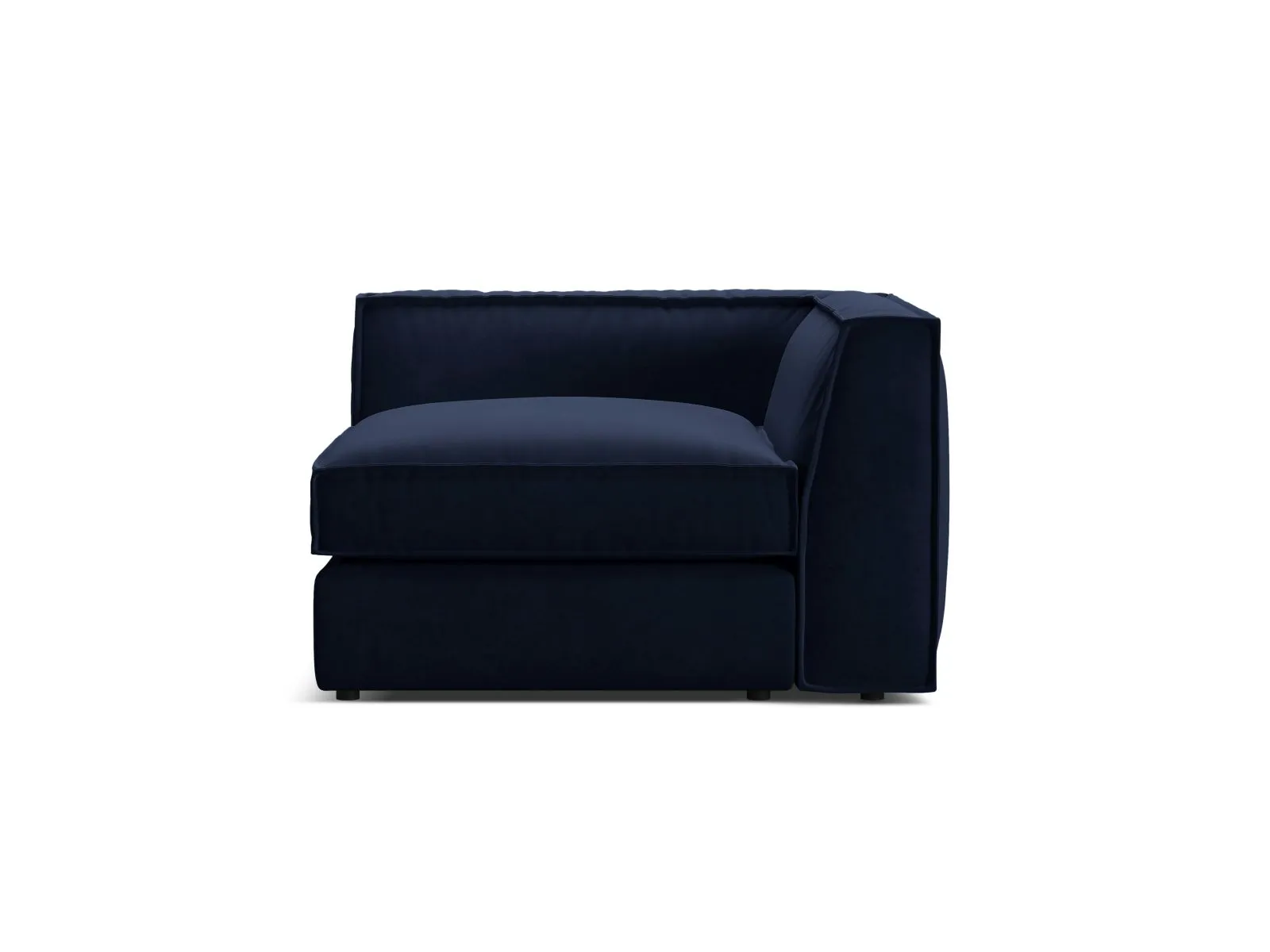Pola Modulares 1-Sitzer Ecksofa Element aus Samt oder Strukturstoff, 103x103x88 cm - Image 23
