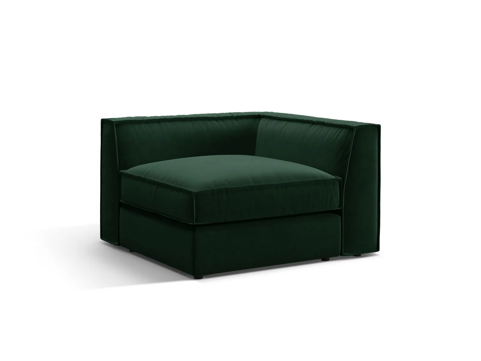 Pola Modulares 1-Sitzer Ecksofa Element aus Samt oder Strukturstoff, 103x103x88 cm - Image 26