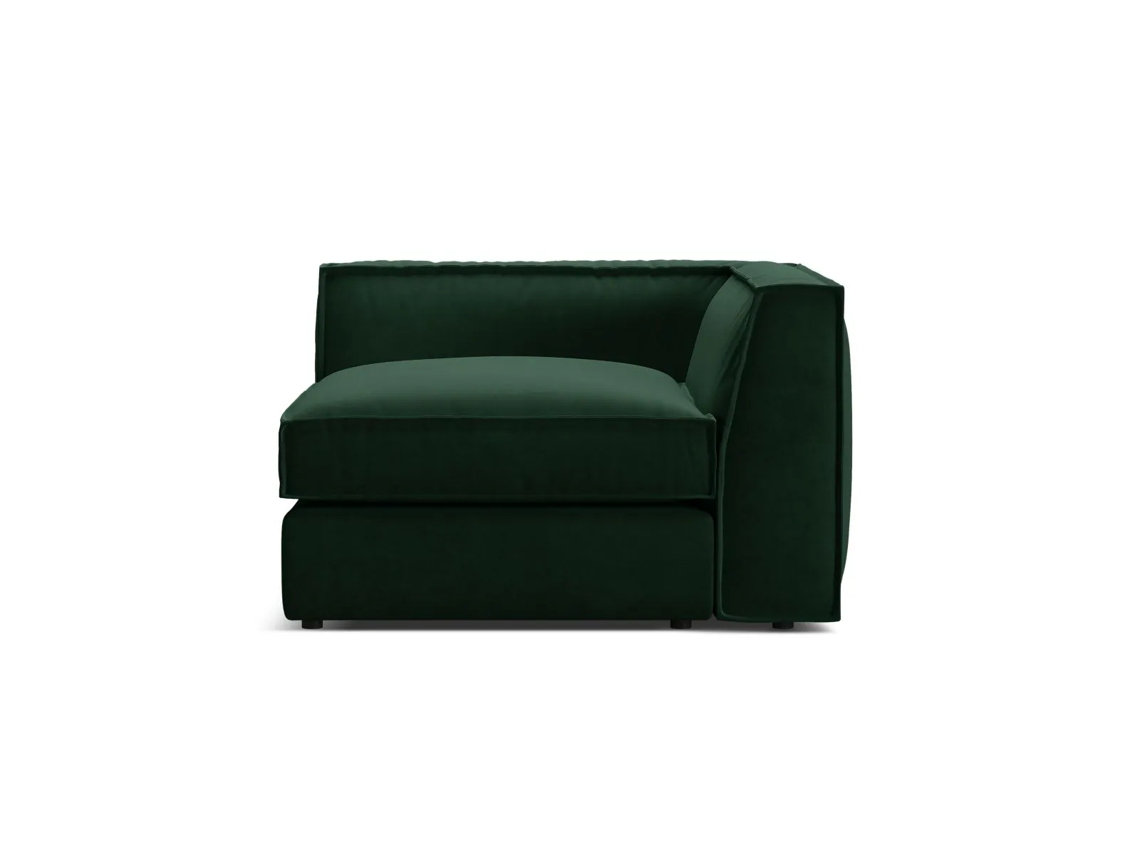 Pola Modulares 1-Sitzer Ecksofa Element aus Samt oder Strukturstoff, 103x103x88 cm - Image 28