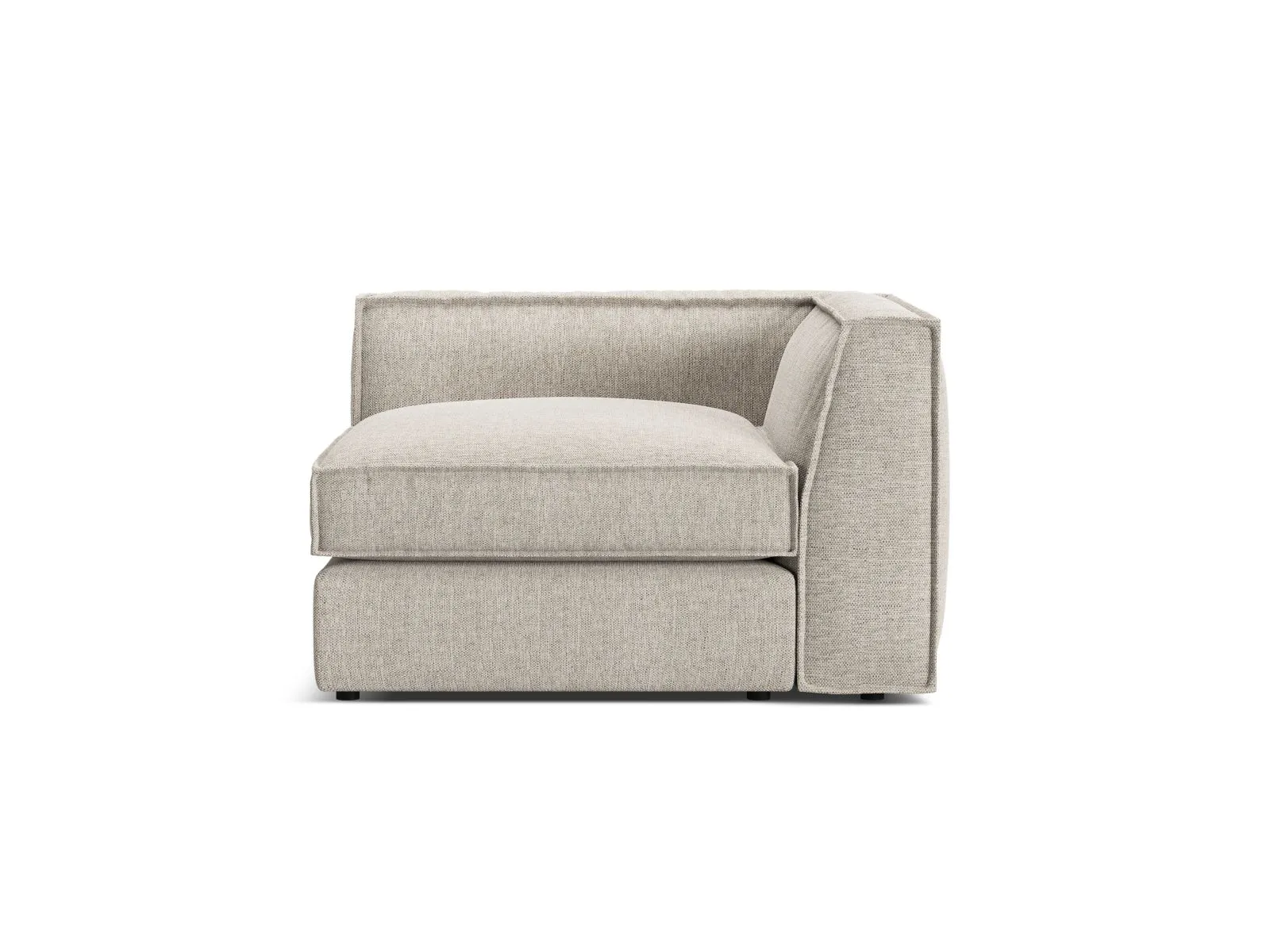 Pola Modulares 1-Sitzer Ecksofa Element aus Samt oder Strukturstoff, 103x103x88 cm - Image 53