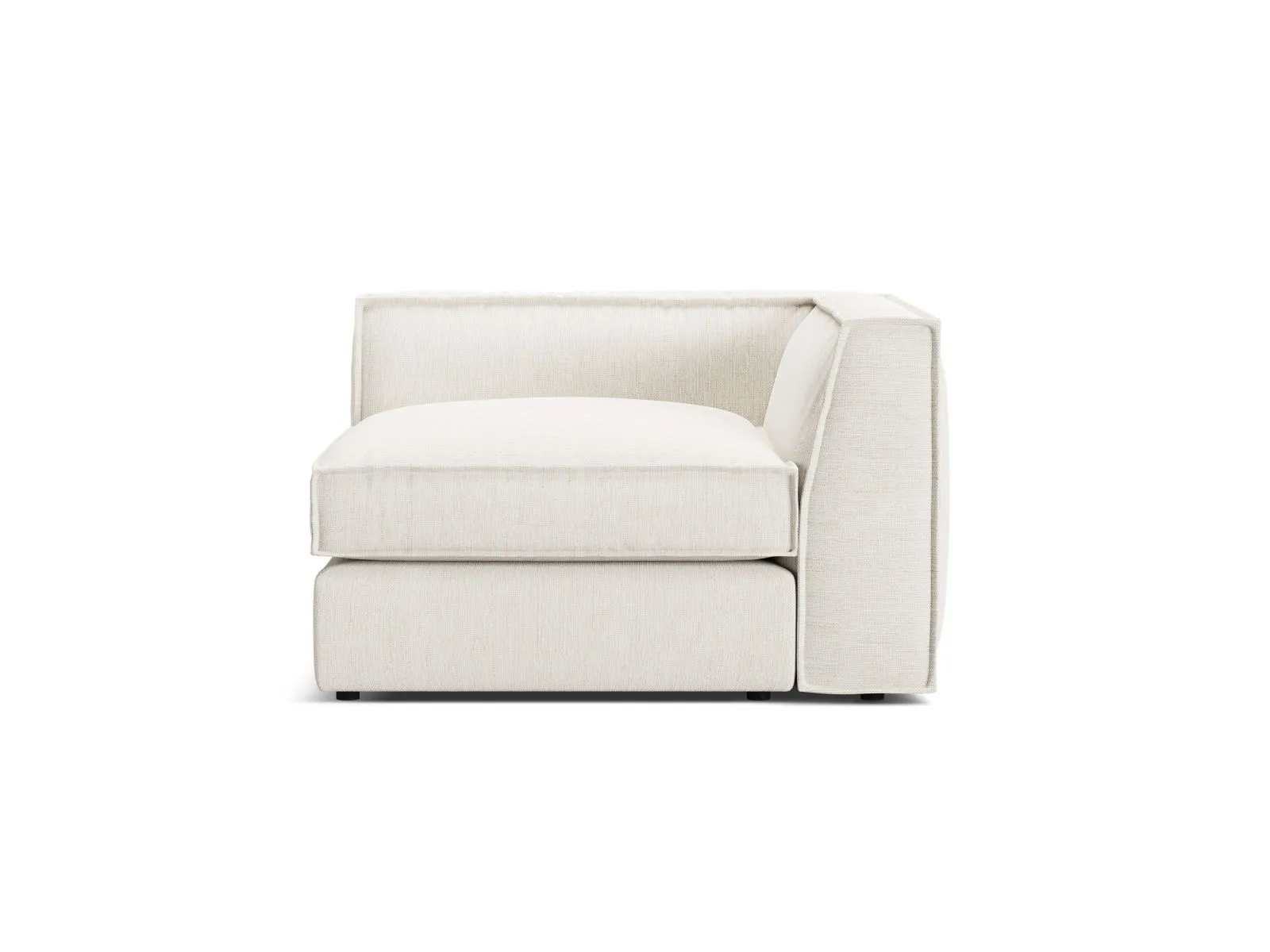 Pola Modulares 1-Sitzer Ecksofa Element aus Samt oder Strukturstoff, 103x103x88 cm - Image 58