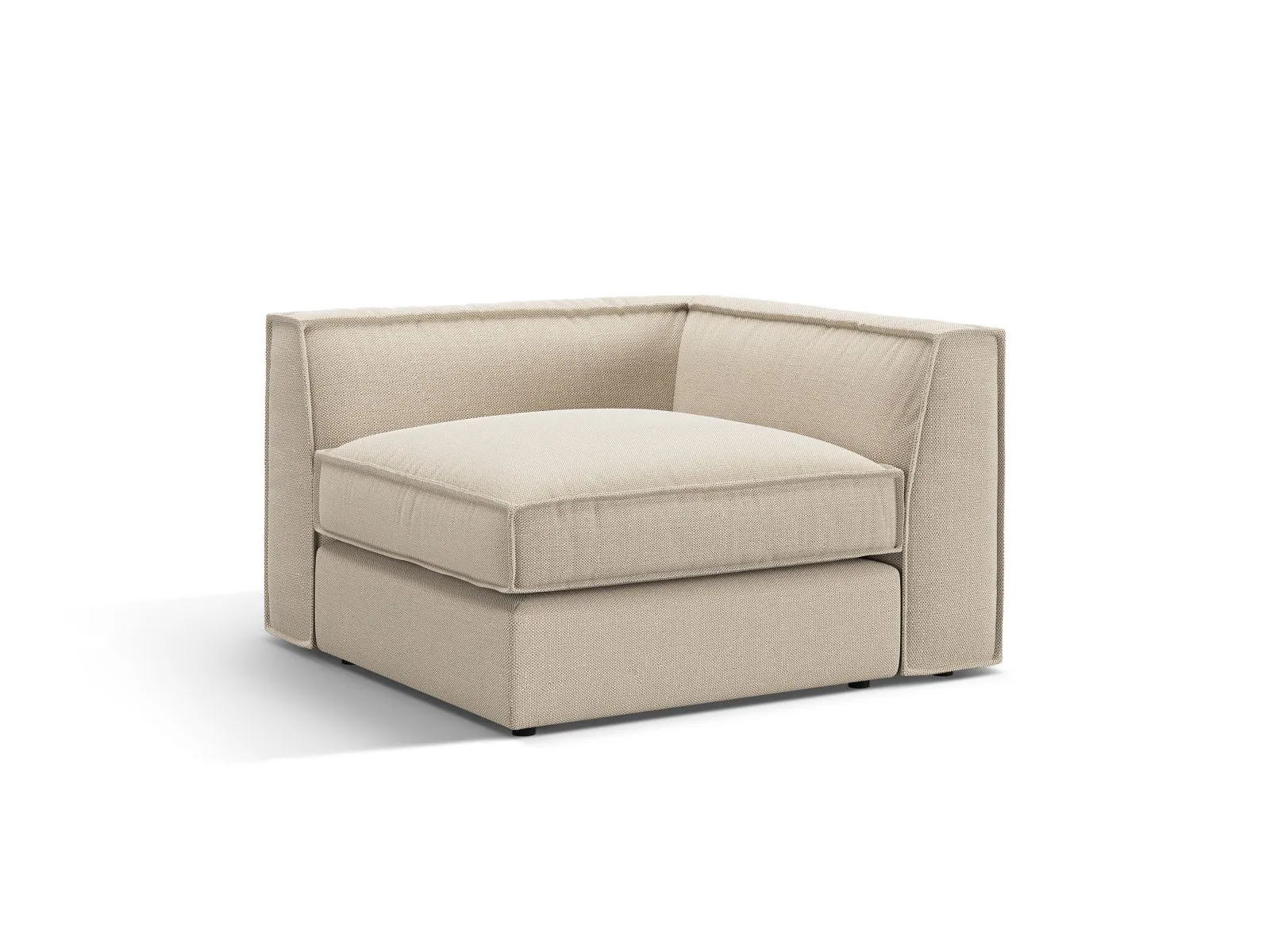 Pola Modulares 1-Sitzer Ecksofa Element aus Samt oder Strukturstoff, 103x103x88 cm - Image 61