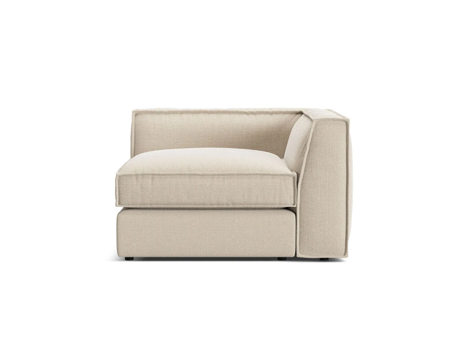 Pola Modulares 1-Sitzer Ecksofa Element aus Samt oder Strukturstoff, 103x103x88 cm - Image 63