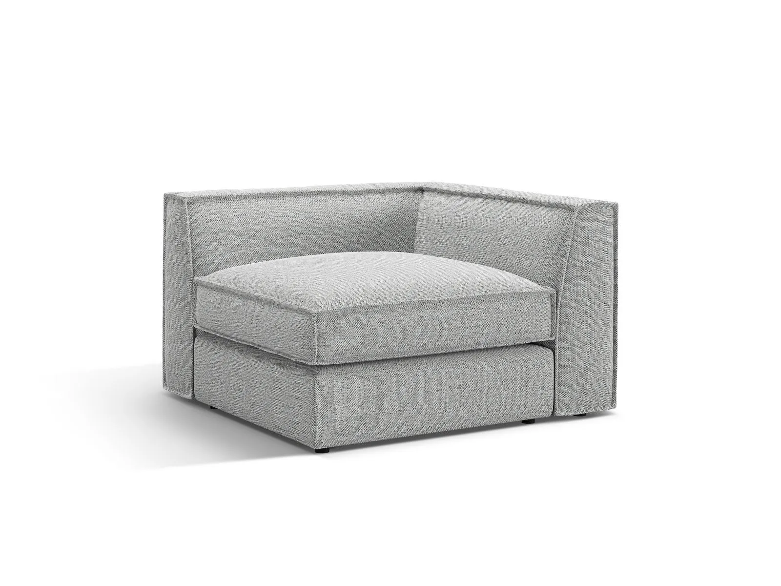 Pola Modulares 1-Sitzer Ecksofa Element aus Samt oder Strukturstoff, 103x103x88 cm - Image 66