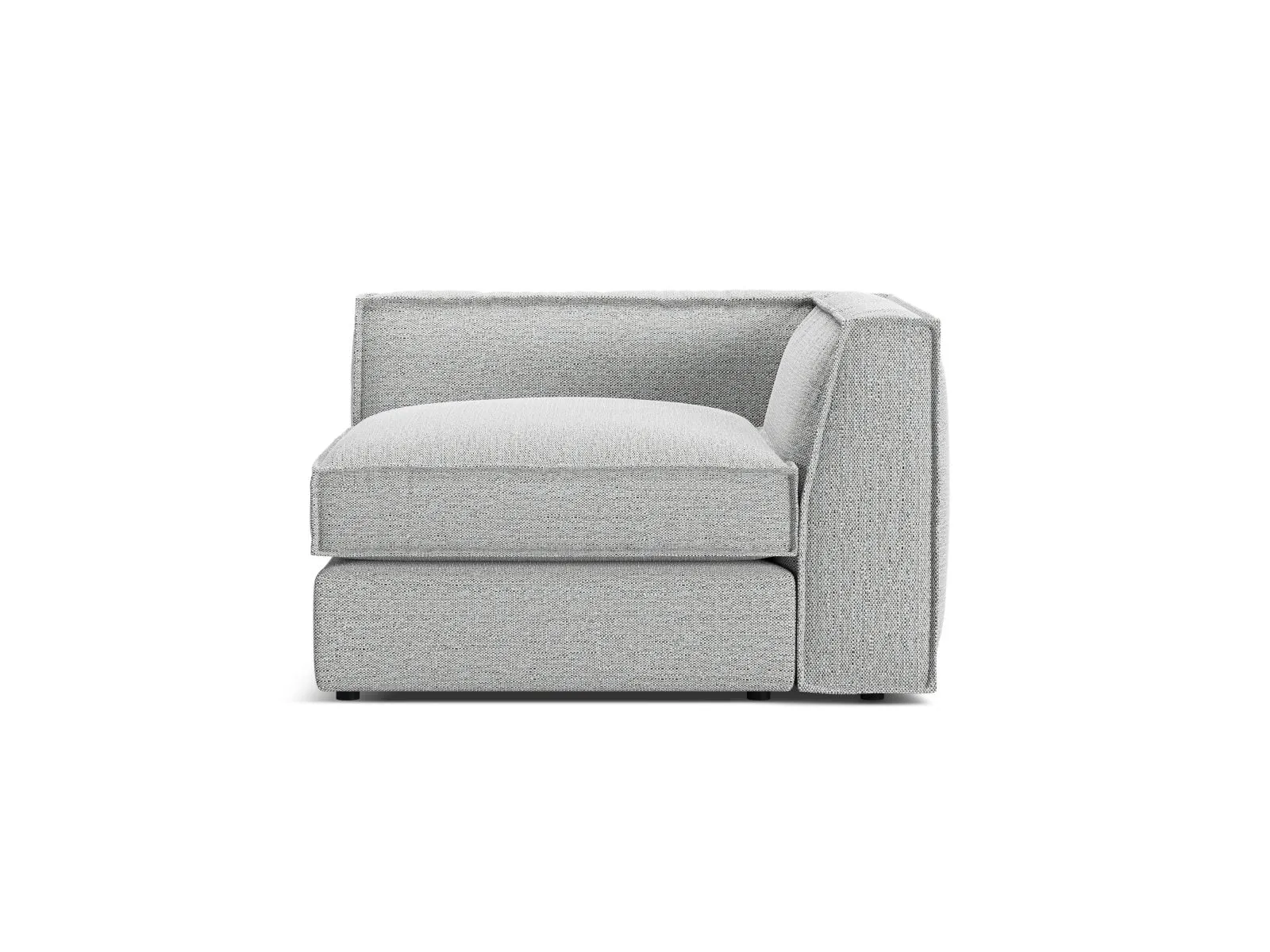 Pola Modulares 1-Sitzer Ecksofa Element aus Samt oder Strukturstoff, 103x103x88 cm - Image 68