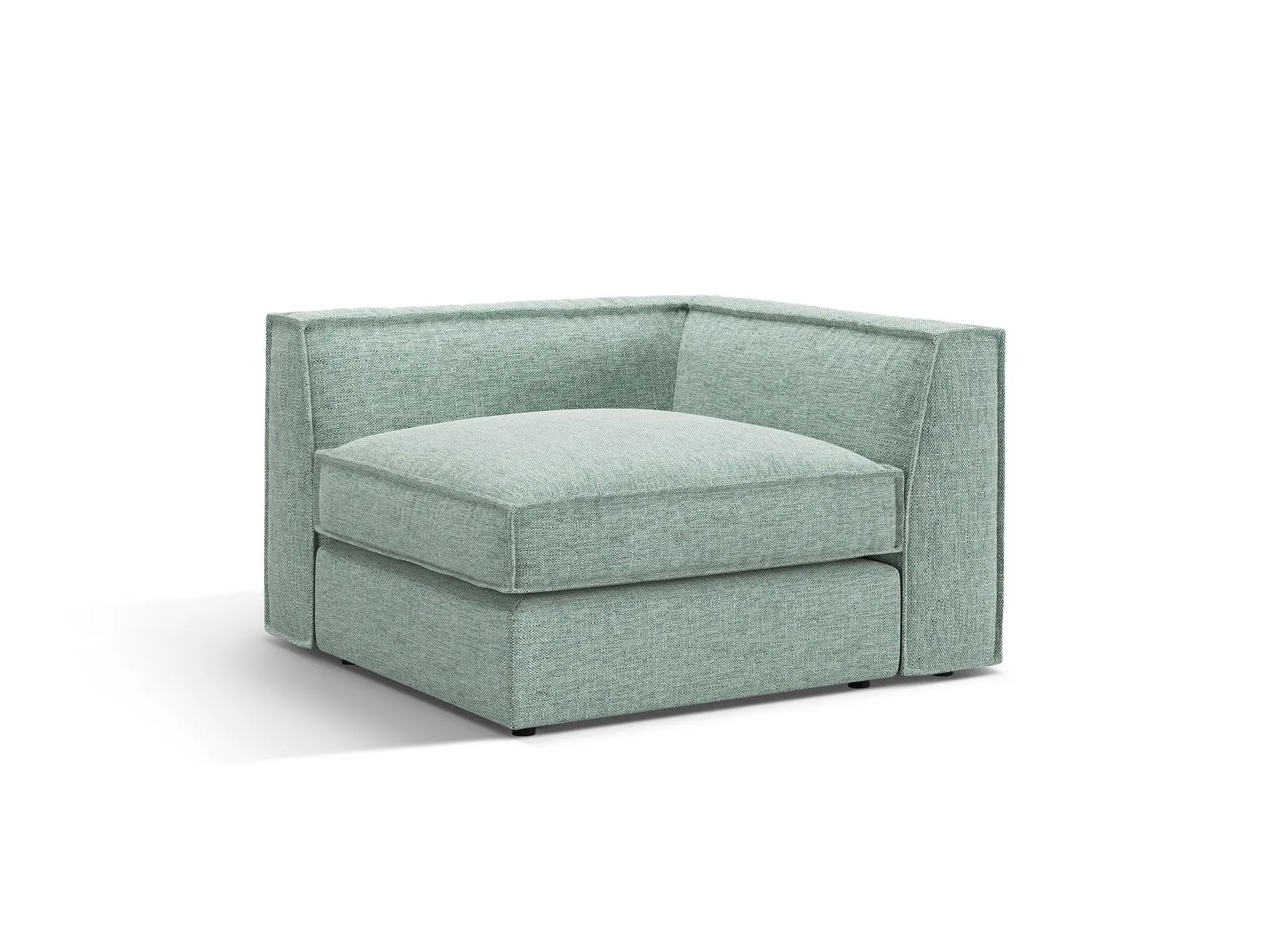 Pola Modulares 1-Sitzer Ecksofa Element aus Samt oder Strukturstoff, 103x103x88 cm - Image 71