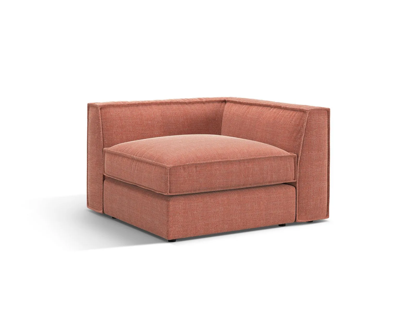 Pola Modulares 1-Sitzer Ecksofa Element aus Samt oder Strukturstoff, 103x103x88 cm - Image 76