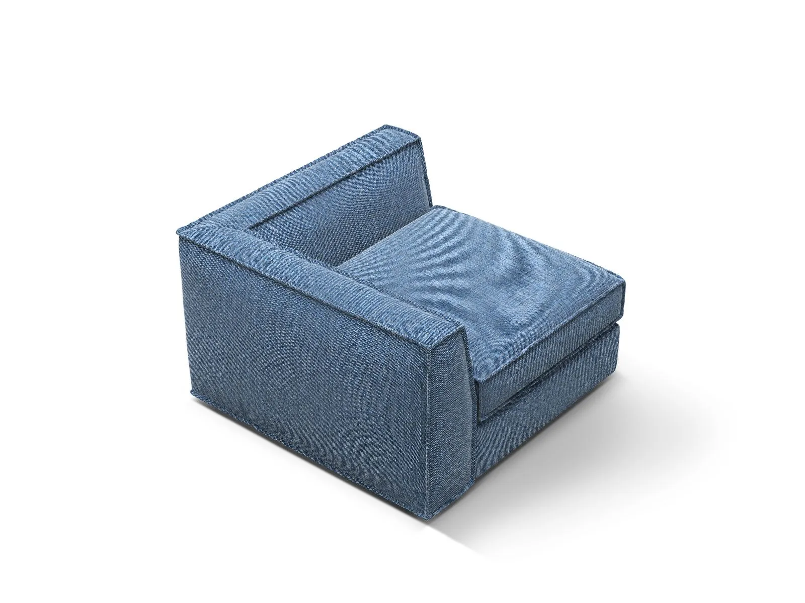 Pola Modulares 1-Sitzer Ecksofa Element aus Samt oder Strukturstoff, 103x103x88 cm - Image 84