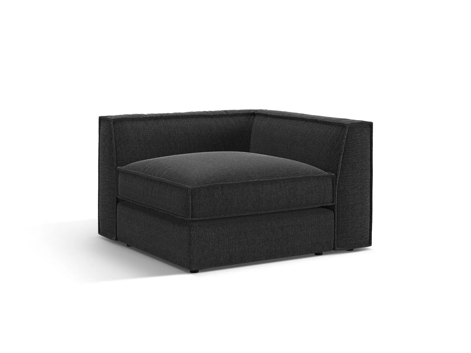 Pola Modulares 1-Sitzer Ecksofa Element aus Samt oder Strukturstoff, 103x103x88 cm - Image 86