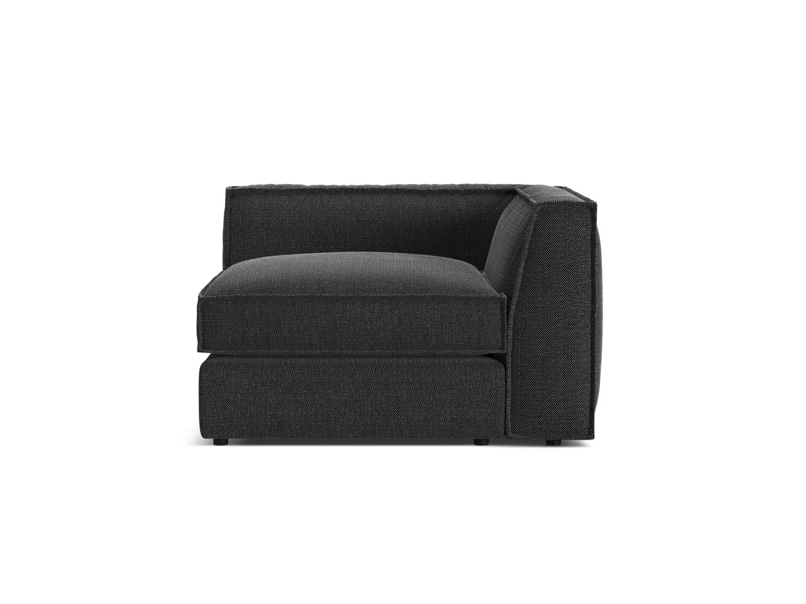 Pola Modulares 1-Sitzer Ecksofa Element aus Samt oder Strukturstoff, 103x103x88 cm - Image 88