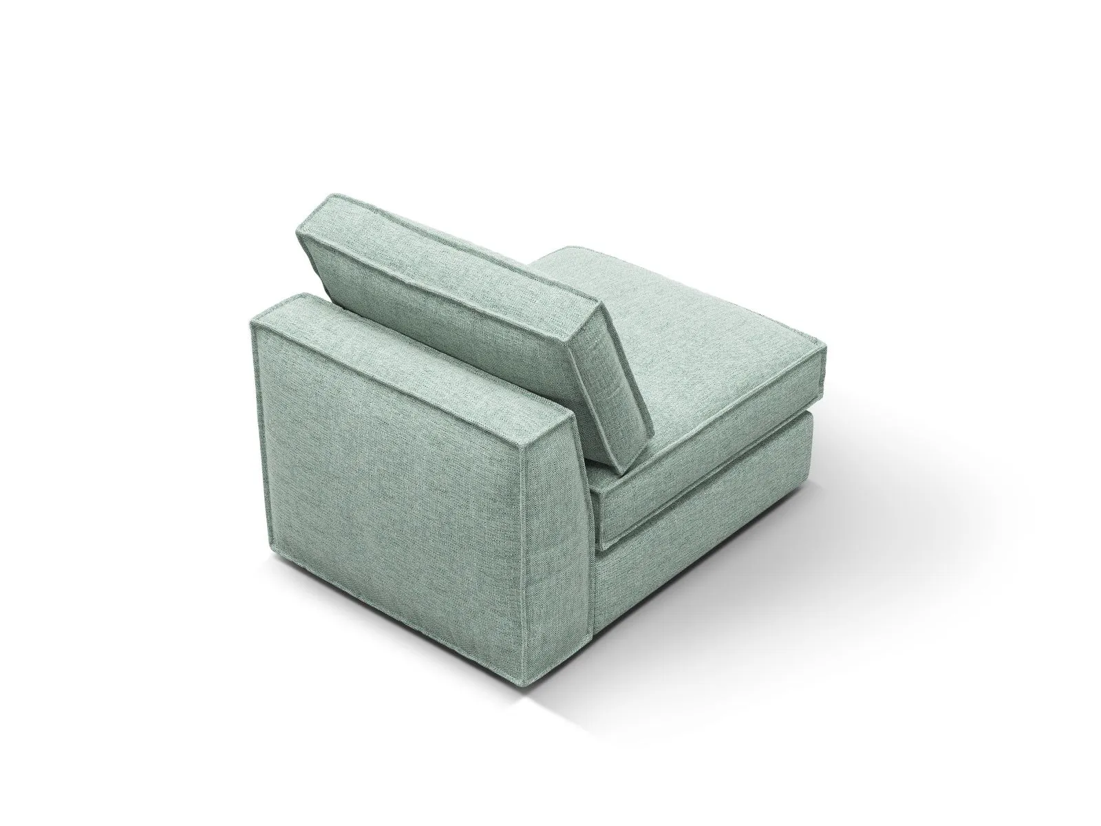 Pola Modulares 1-Sitzer Sofa aus Samt oder Strukturstoff, 80x103x88 cm - Image 74