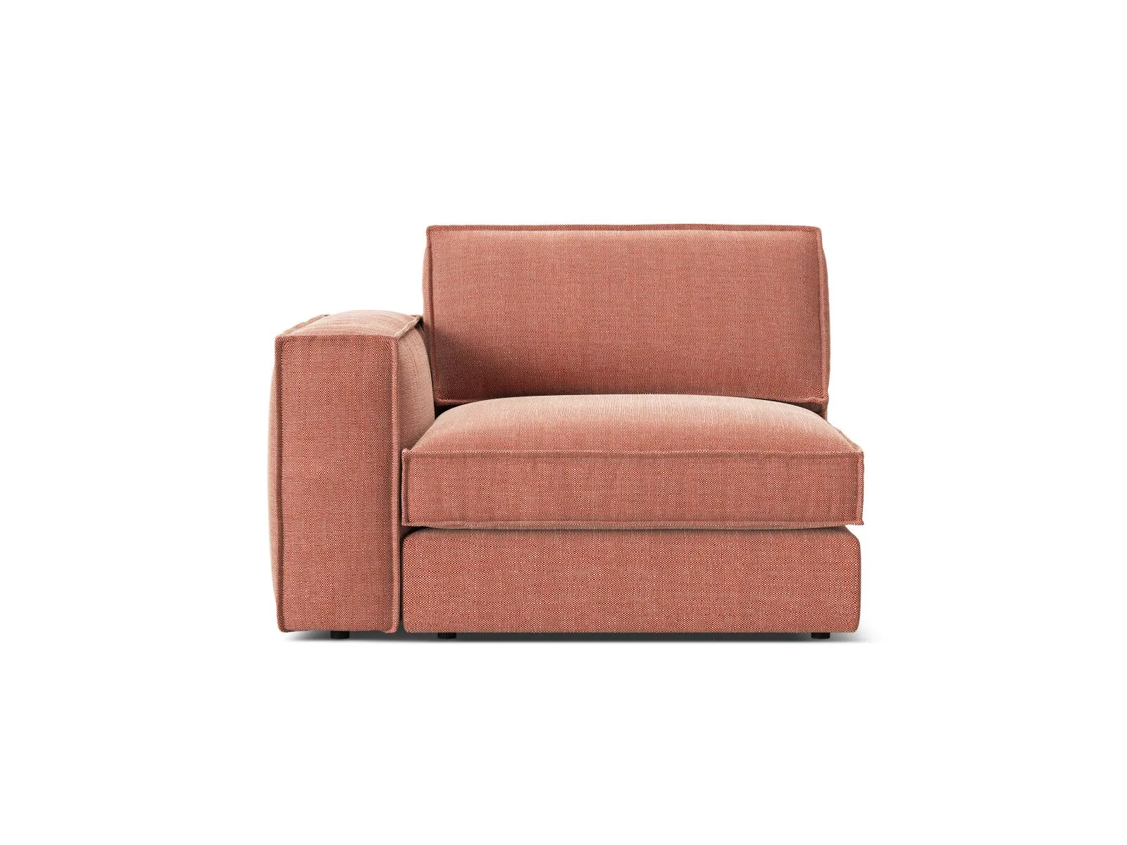 Pola Modulares 1-Sitzer Sofa Sitzelement, Linke Seite, aus Samt oder Strukturstoff, 103x118 cm - Image 78