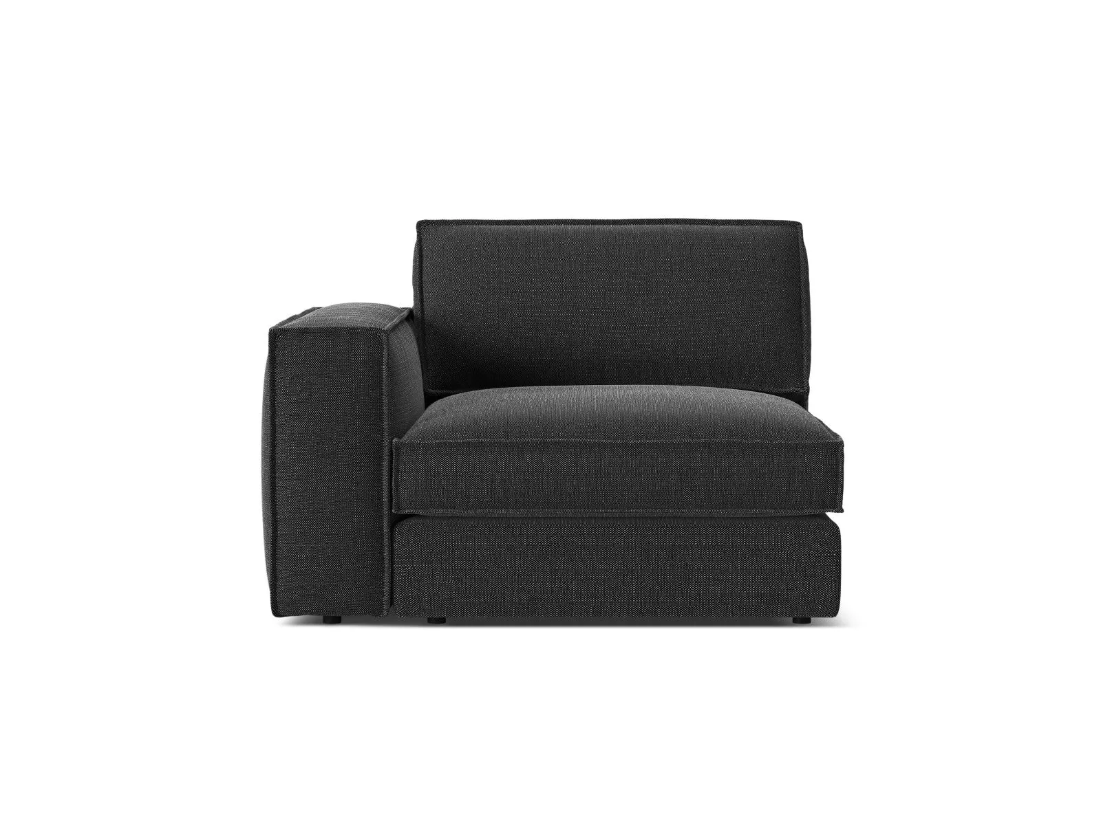 Pola Modulares 1-Sitzer Sofa Sitzelement, Linke Seite, aus Samt oder Strukturstoff, 103x118 cm - Image 88