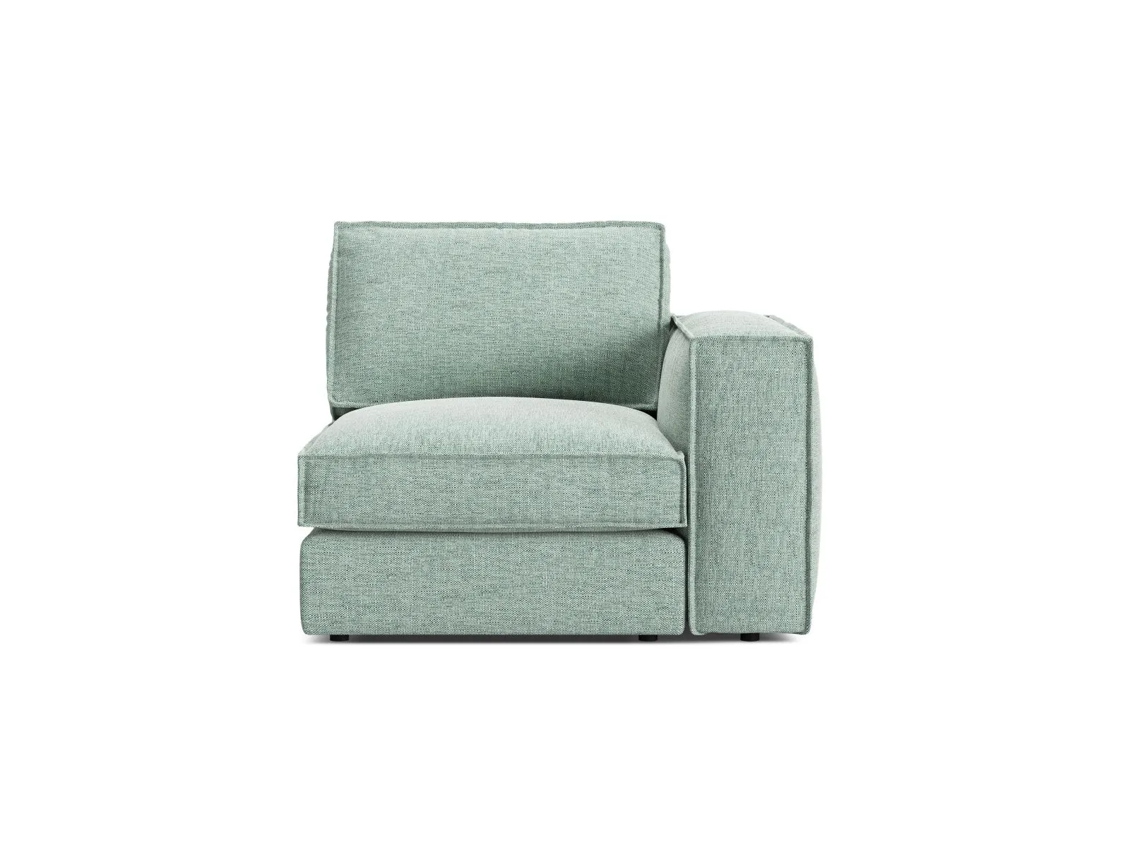 Pola Modulares 1-Sitzer Sofa Sitzelement, Rechte Seite, aus Samt oder Strukturstoff, 103x103 cm - Image 73