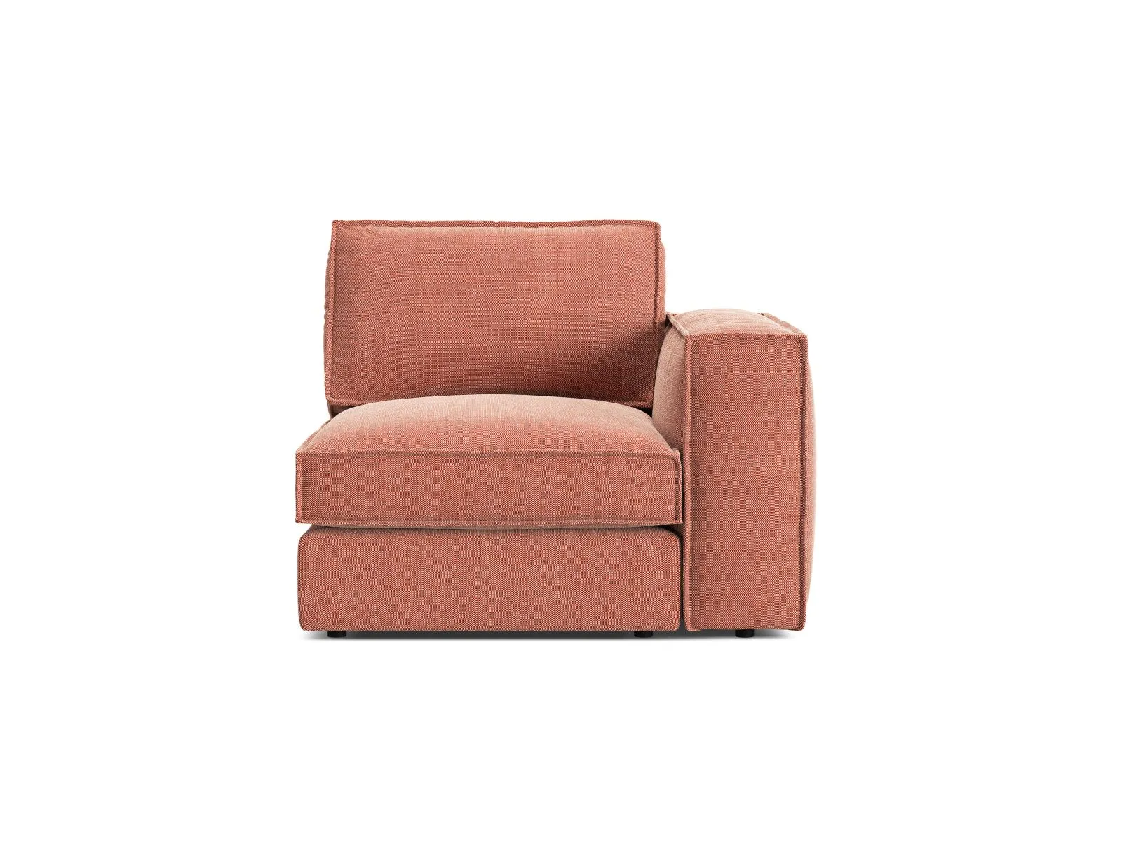 Pola Modulares 1-Sitzer Sofa Sitzelement, Rechte Seite, aus Samt oder Strukturstoff, 103x103 cm - Image 78
