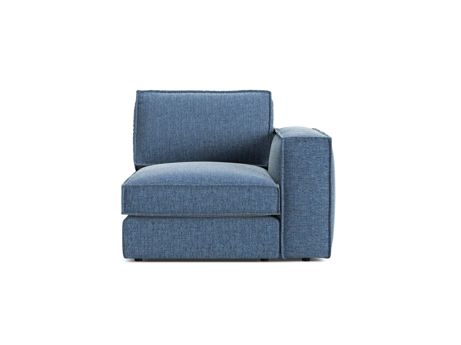 Pola Modulares 1-Sitzer Sofa Sitzelement, Rechte Seite, aus Samt oder Strukturstoff, 103x103 cm - Image 83