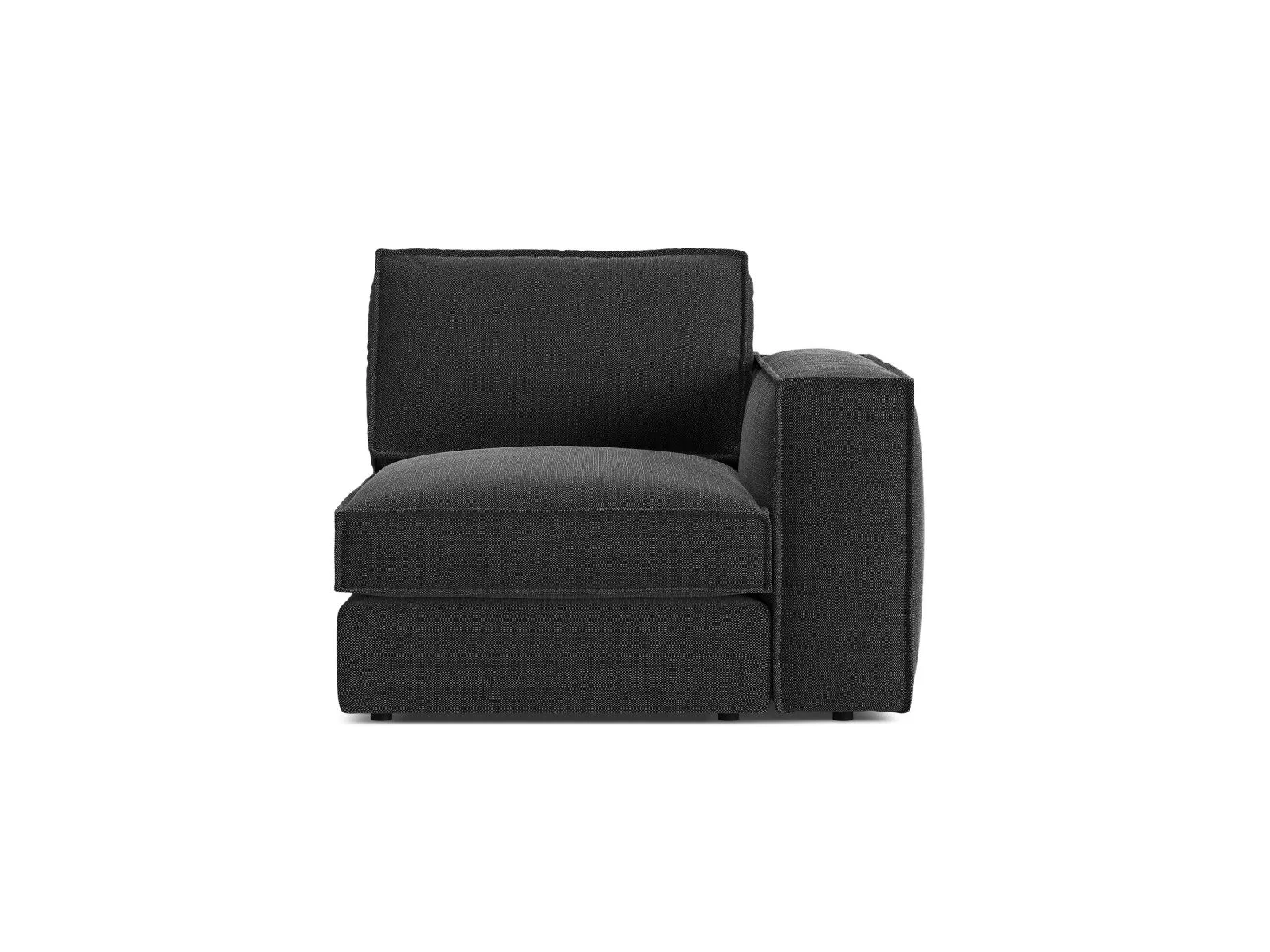 Pola Modulares 1-Sitzer Sofa Sitzelement, Rechte Seite, aus Samt oder Strukturstoff, 103x103 cm - Image 88