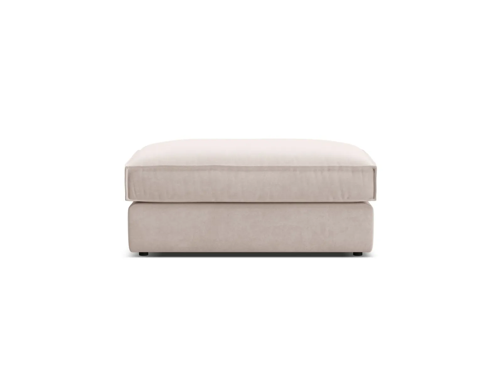 Pola Pouf aus Samt oder Strukturstoff, 103x54 cm - Image 3