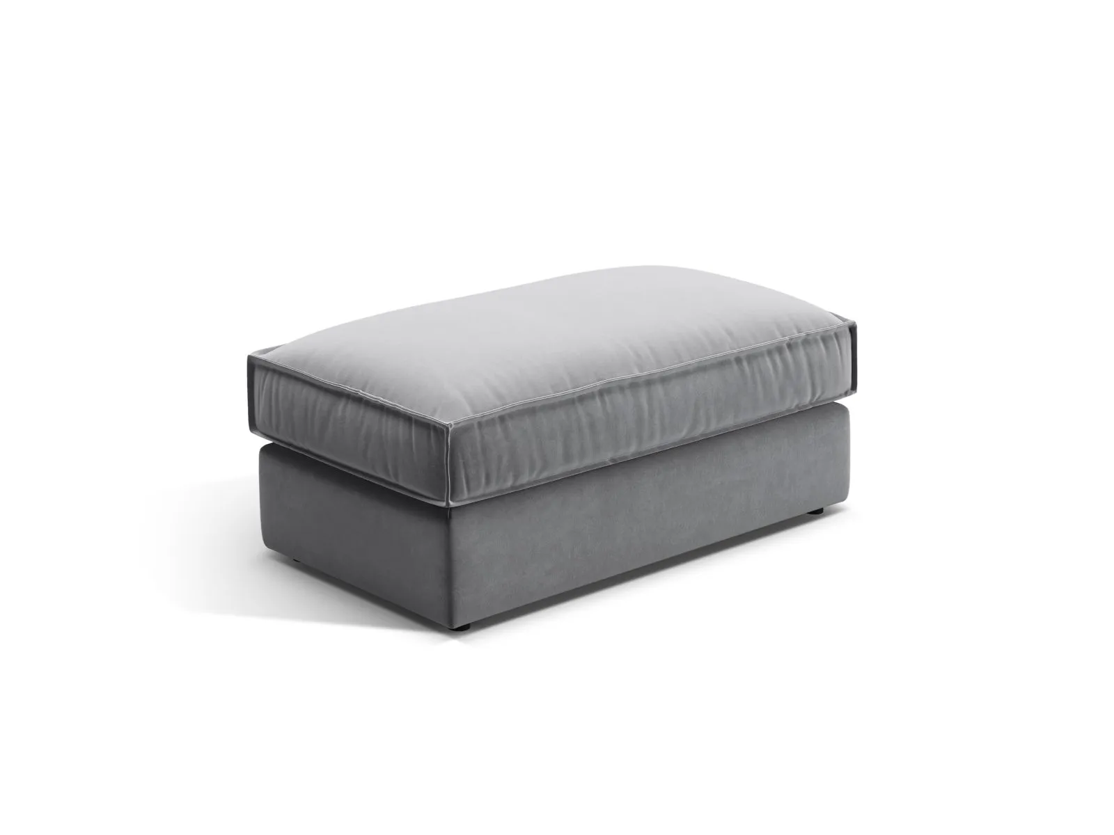 Pola Pouf aus Samt oder Strukturstoff, 103x54 cm - Image 37