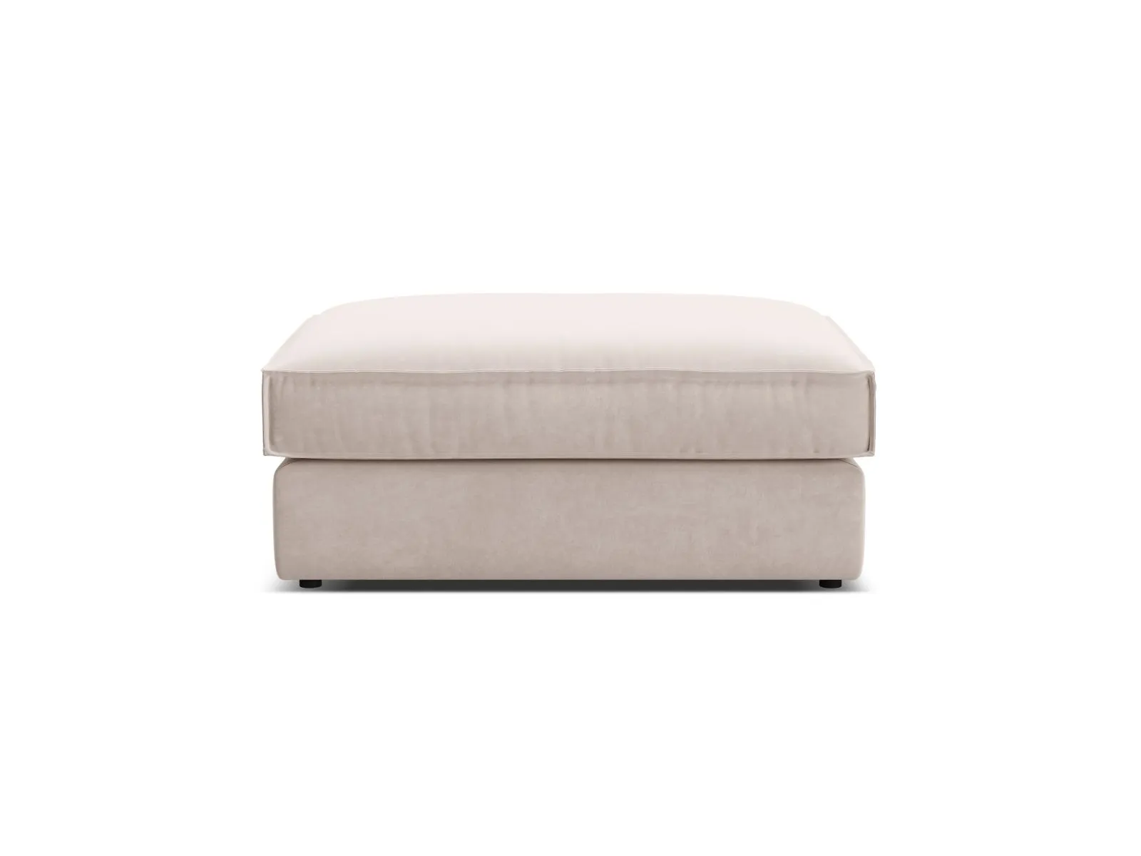 Pola Pouf aus Samt oder Strukturstoff, 103x78 cm - Image 3