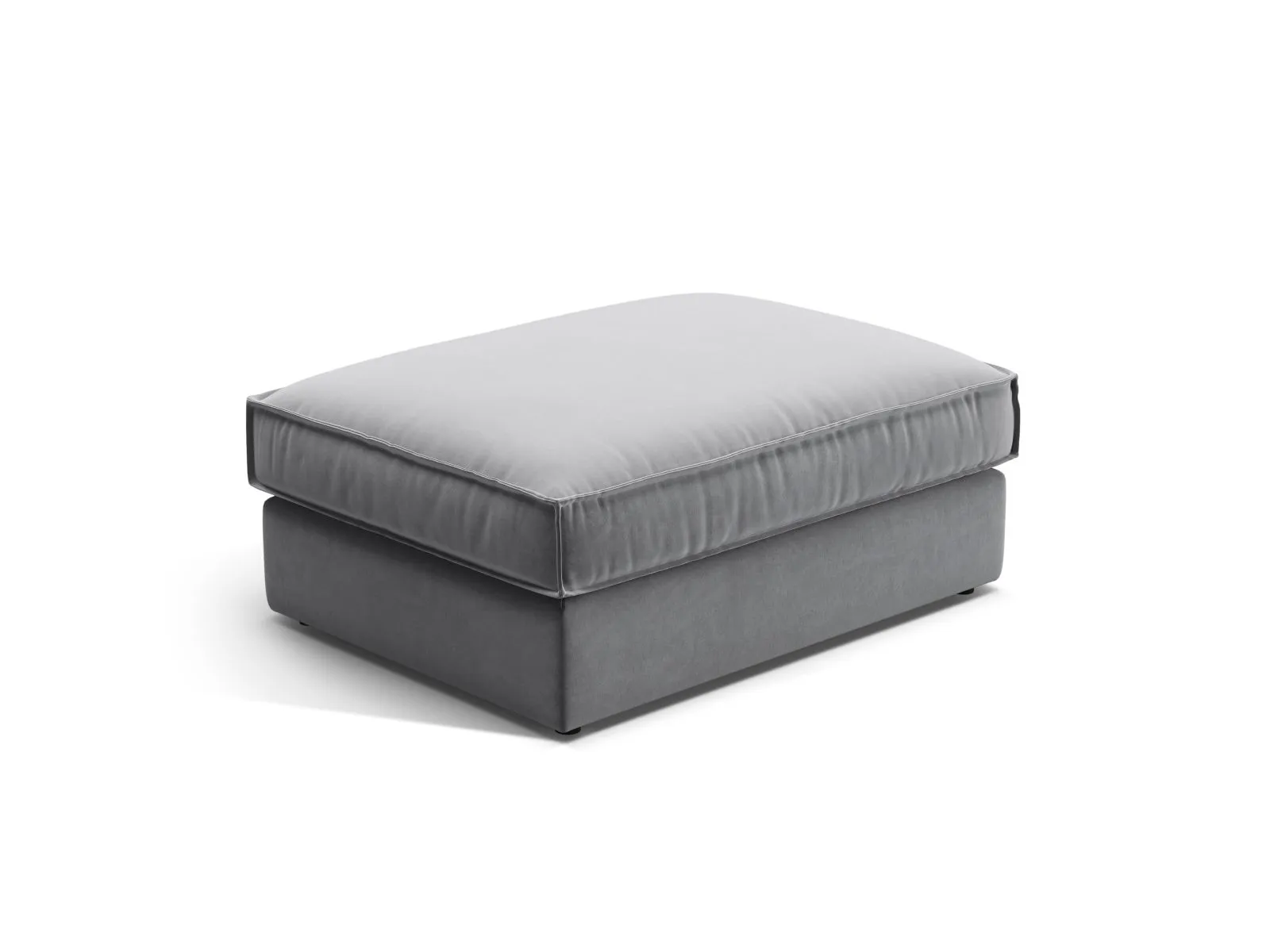 Pola Pouf aus Samt oder Strukturstoff, 103x78 cm - Image 37