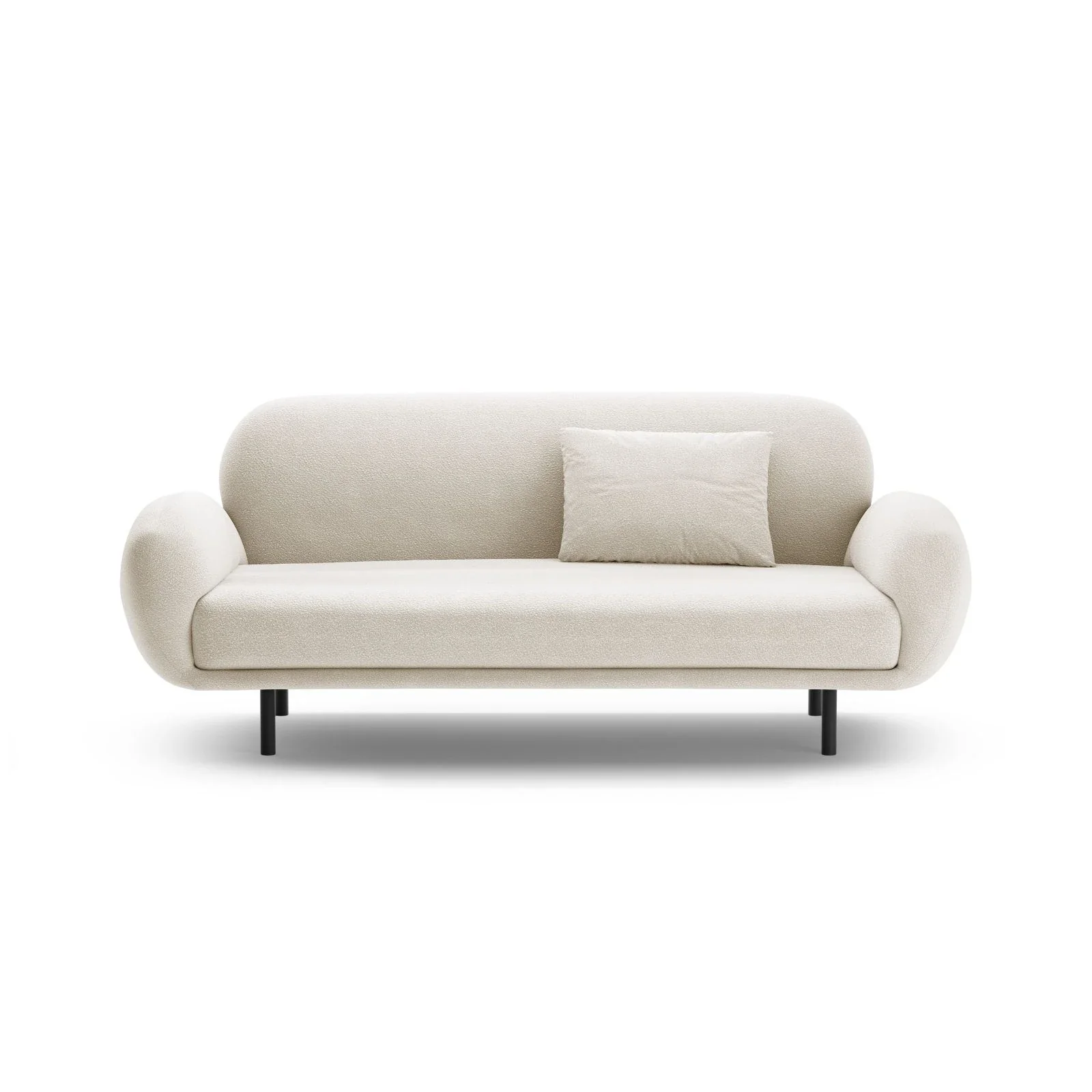 Poppy 2,5-Sitzer Sofa aus Samt, Chenille oder Boucle, 178x72 cm