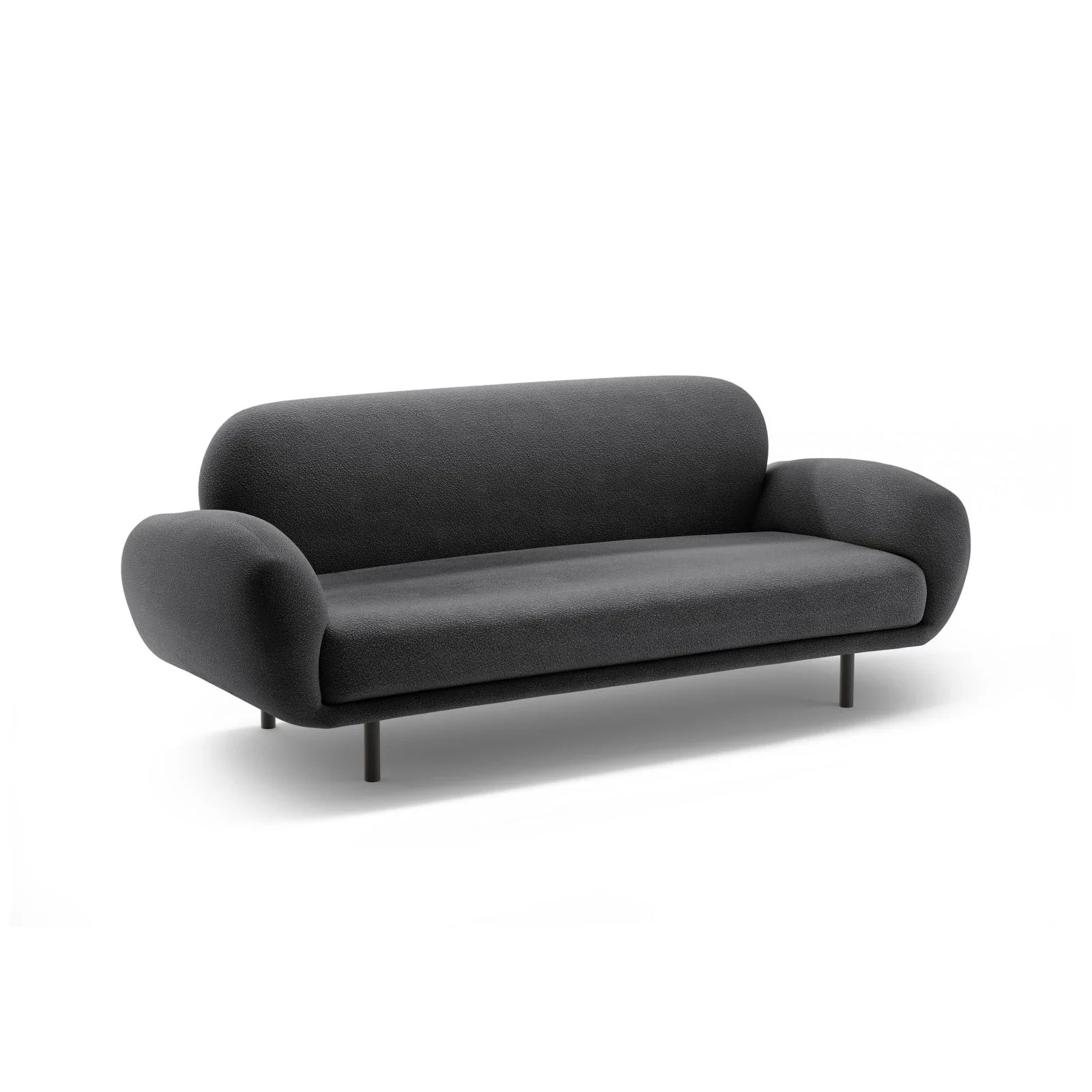Poppy 2,5-Sitzer Sofa aus Samt, Chenille oder Boucle, 178x72 cm - Image 45