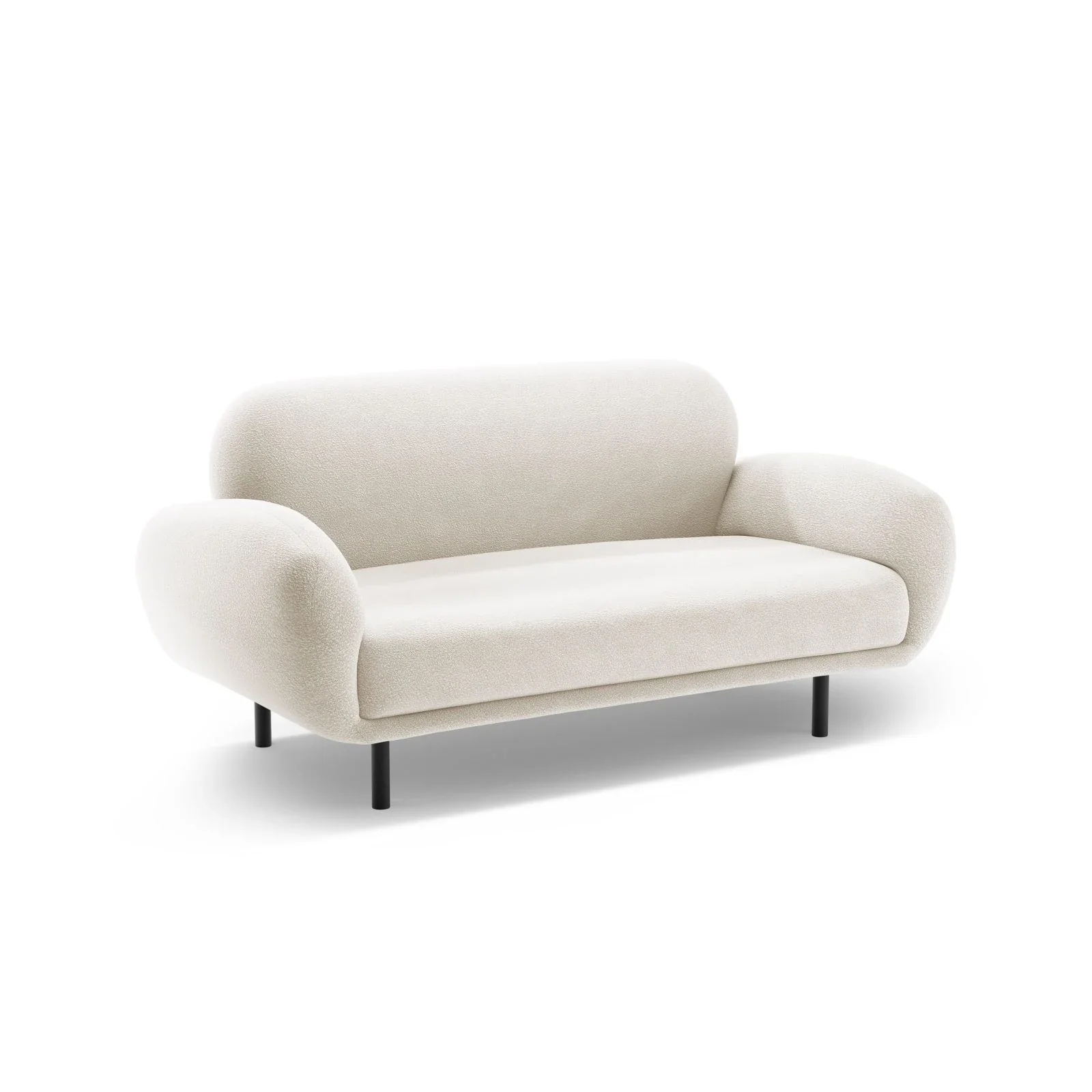Poppy 2-Sitzer Sofa aus Samt, Chenille oder Boucle, 148x72 cm - Image 3