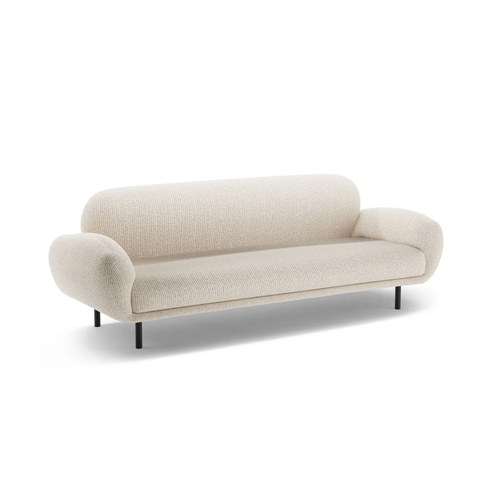 Poppy 3-Sitzer Sofa aus Samt, Chenille oder Boucle, 208x72 cm - Image 117