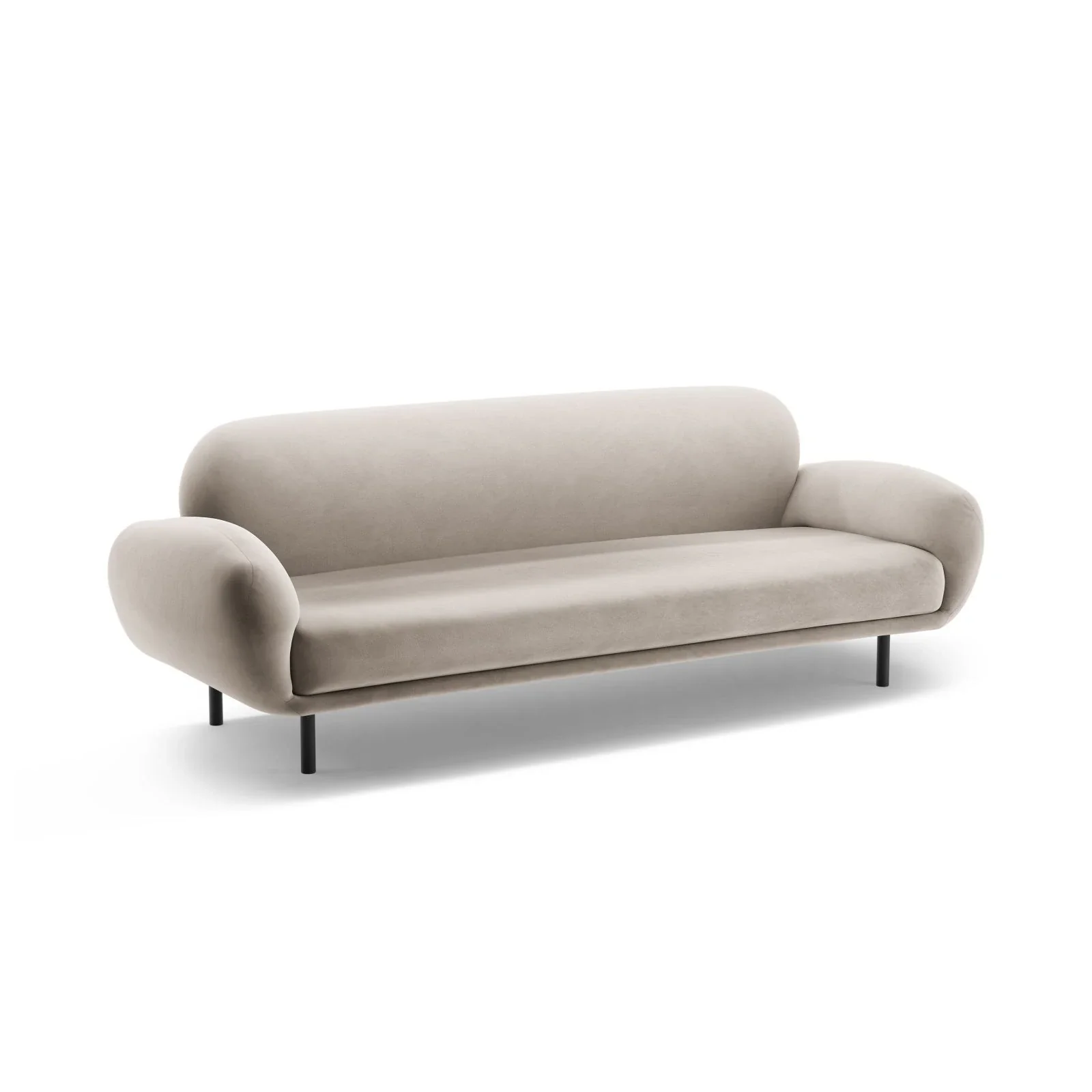 Poppy 3-Sitzer Sofa aus Samt, Chenille oder Boucle, 208x72 cm - Image 57