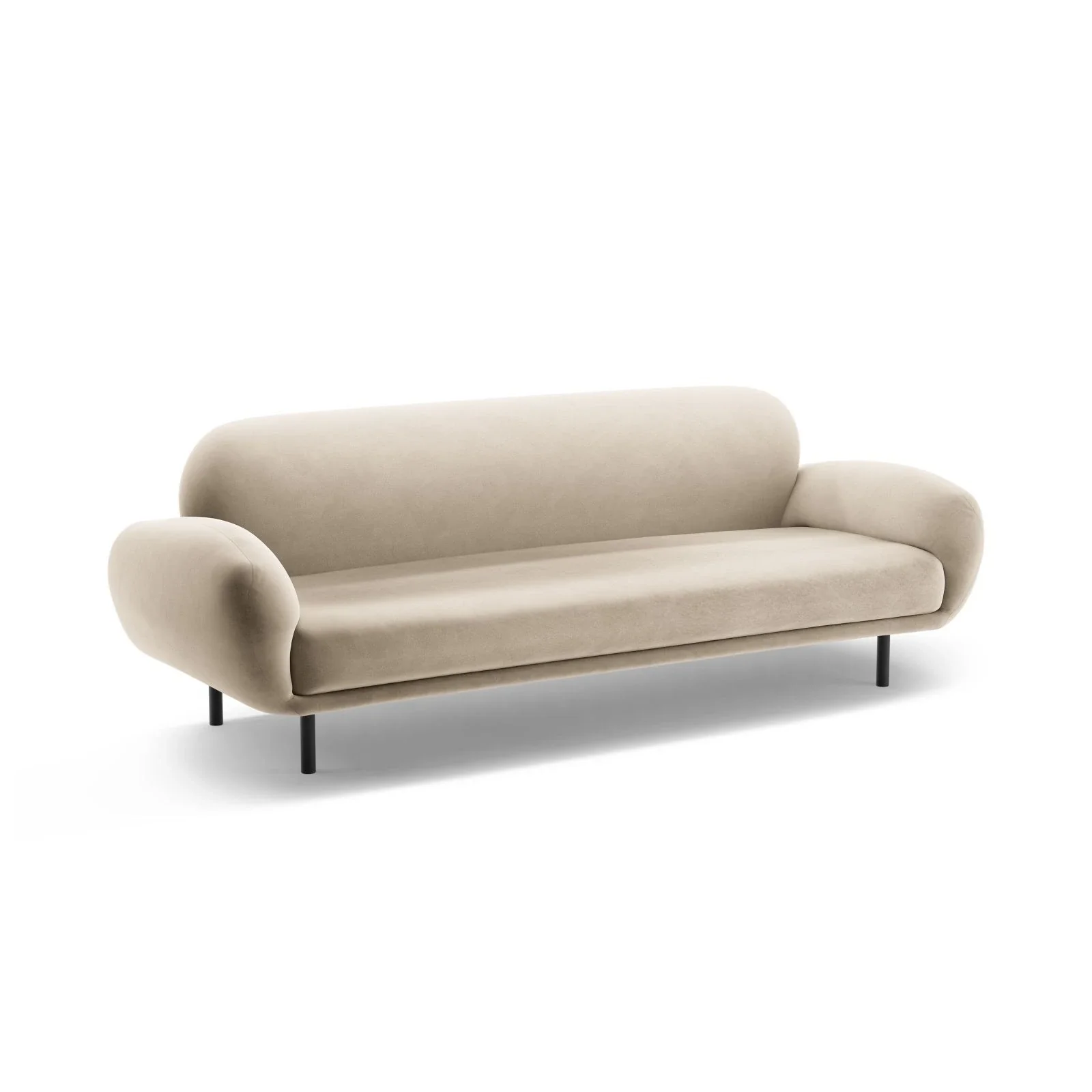 Poppy 3-Sitzer Sofa aus Samt, Chenille oder Boucle, 208x72 cm - Image 69