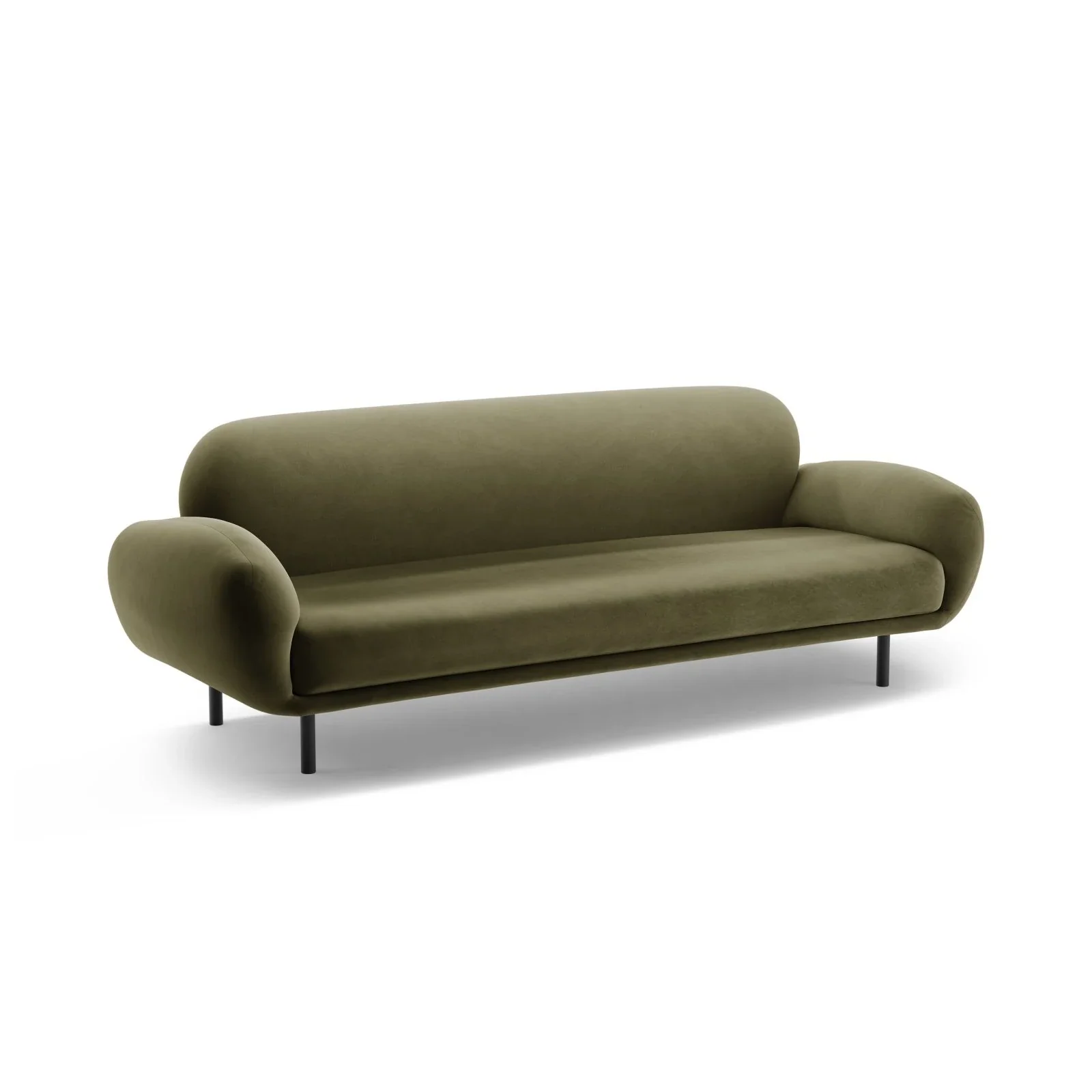 Poppy 3-Sitzer Sofa aus Samt, Chenille oder Boucle, 208x72 cm - Image 81