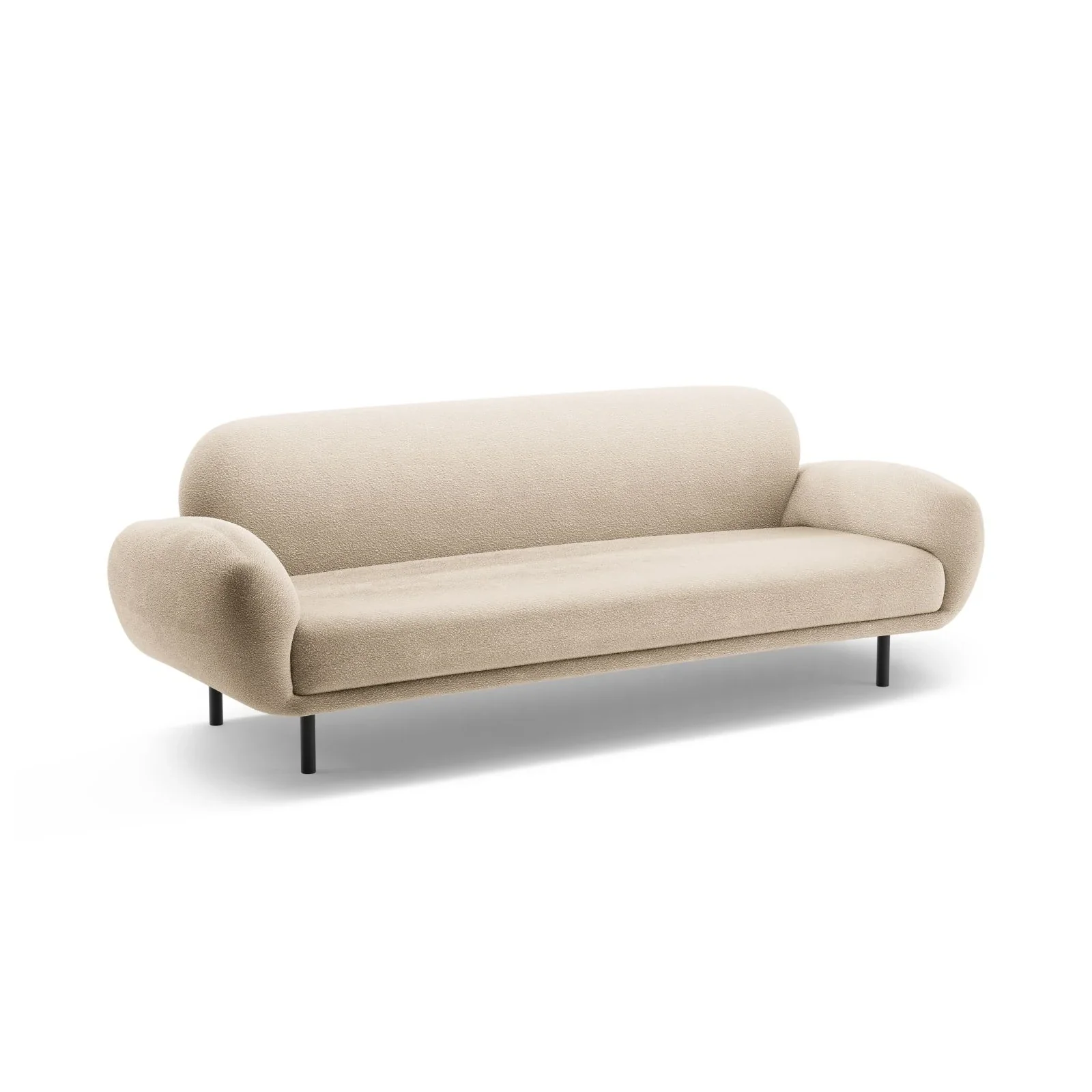 Poppy 3-Sitzer Sofa aus Samt, Chenille oder Boucle, 208x72 cm - Image 9