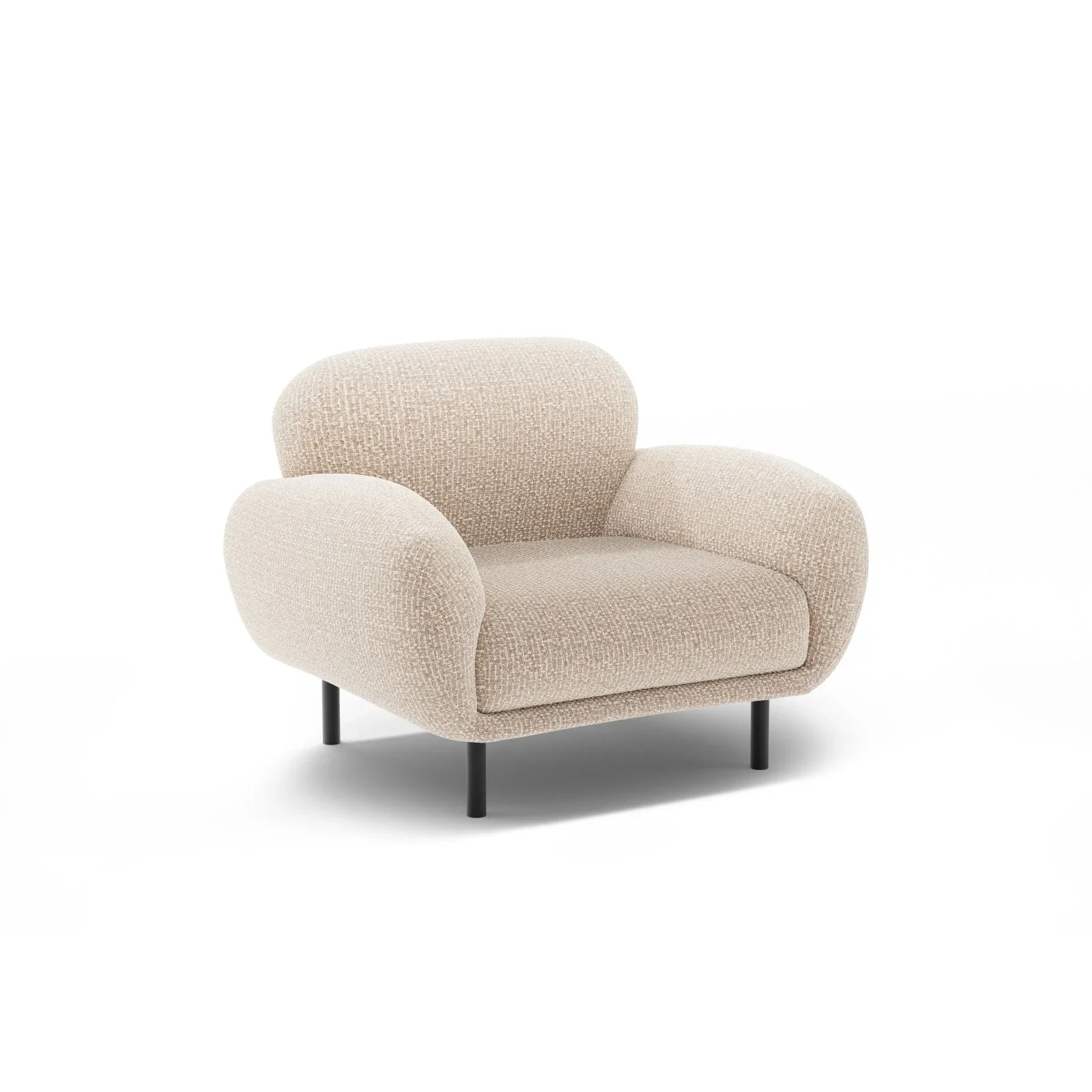 Poppy Sessel aus Samt, Chenille oder Boucle, 90x72 cm - Image 137