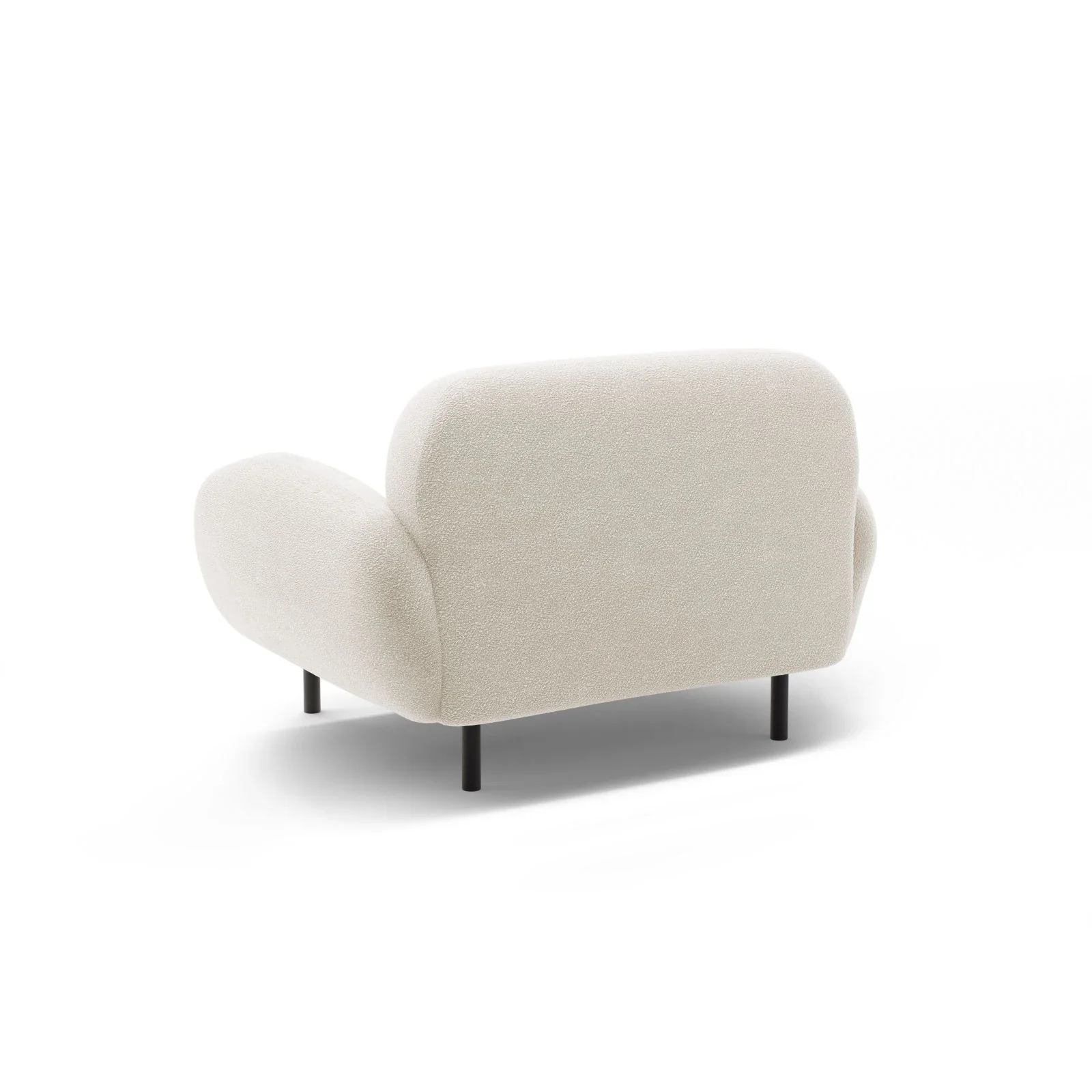 Poppy Sessel aus Samt, Chenille oder Boucle, 90x72 cm - Image 3