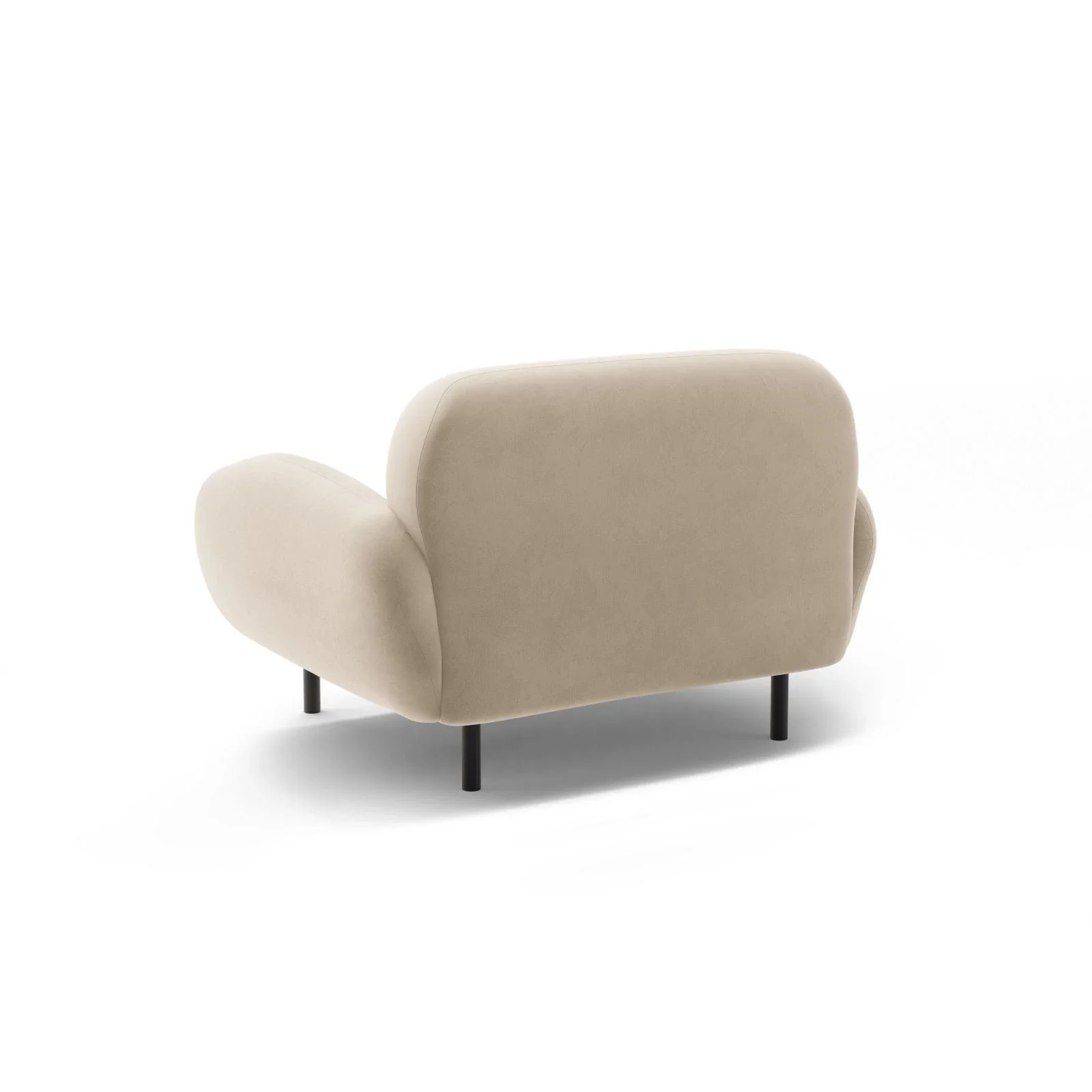 Poppy Sessel aus Samt, Chenille oder Boucle, 90x72 cm - Image 58