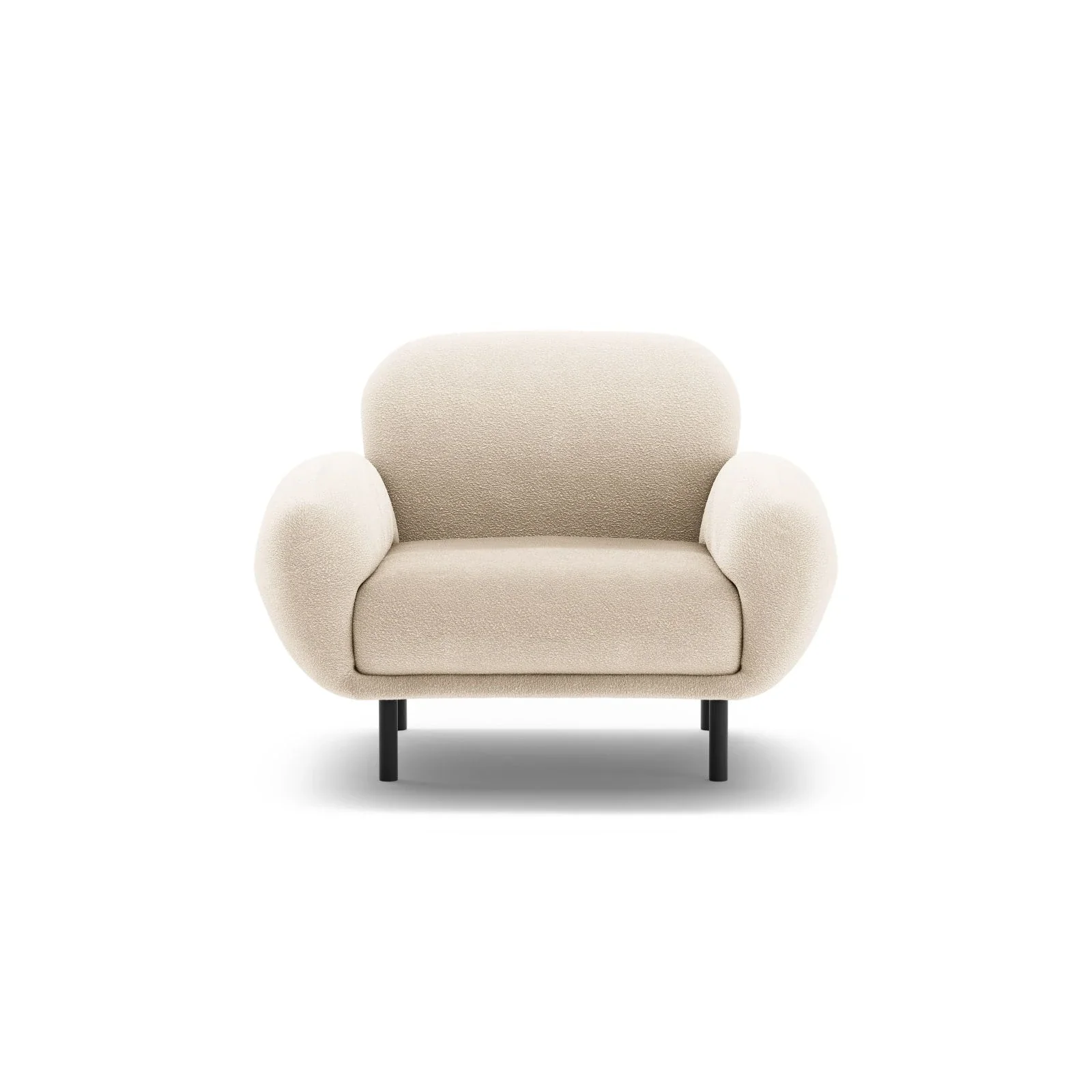 Poppy Sessel aus Samt, Chenille oder Boucle, 90x72 cm - Image 6