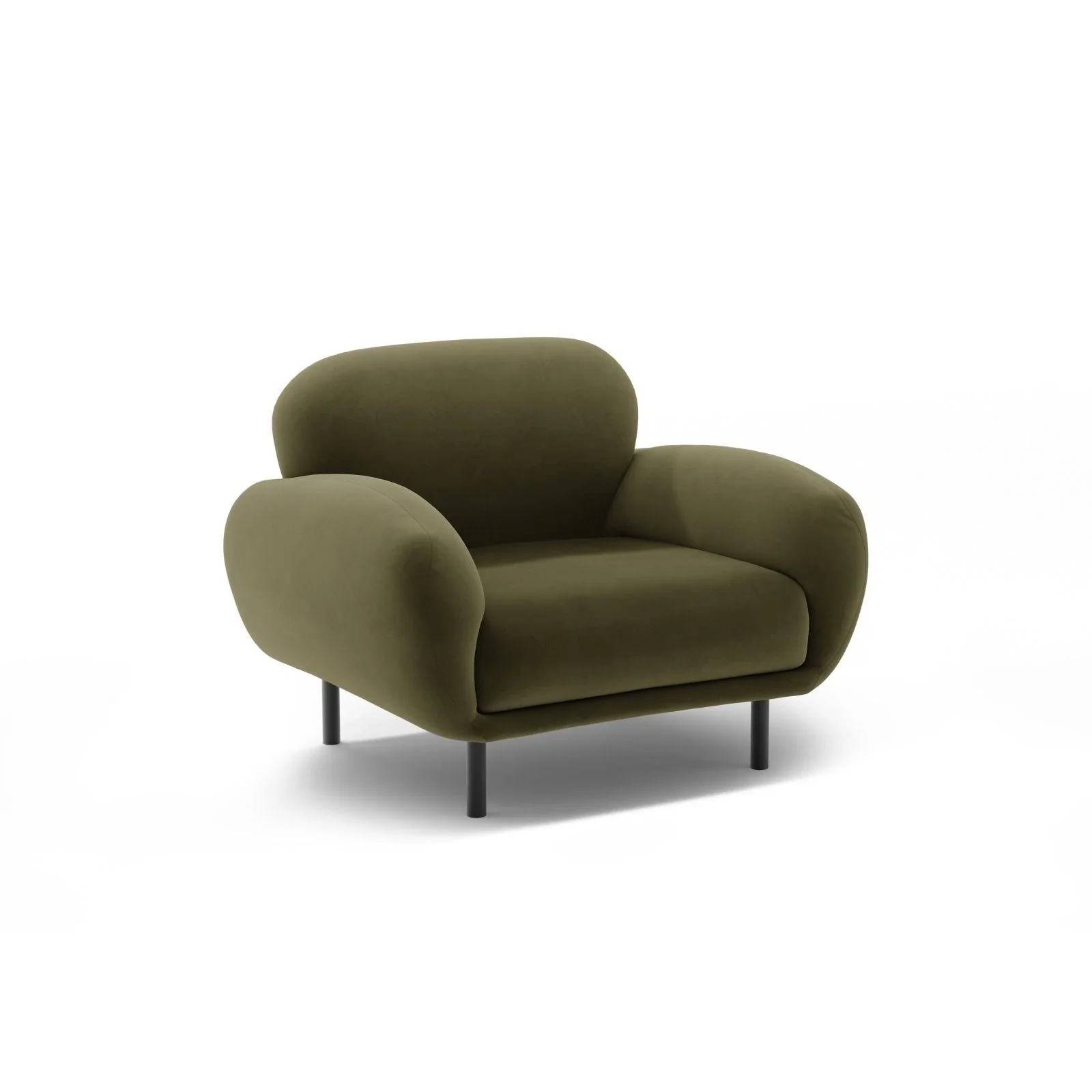 Poppy Sessel aus Samt, Chenille oder Boucle, 90x72 cm - Image 67