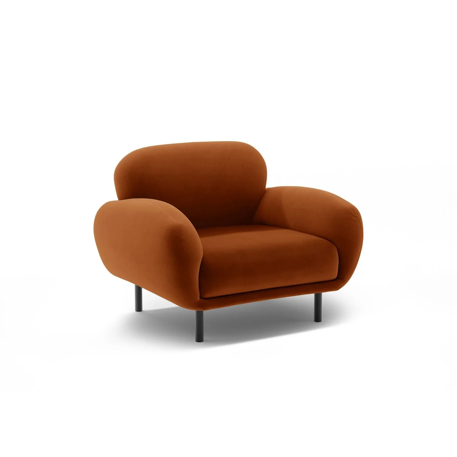 Poppy Sessel aus Samt, Chenille oder Boucle, 90x72 cm - Image 77