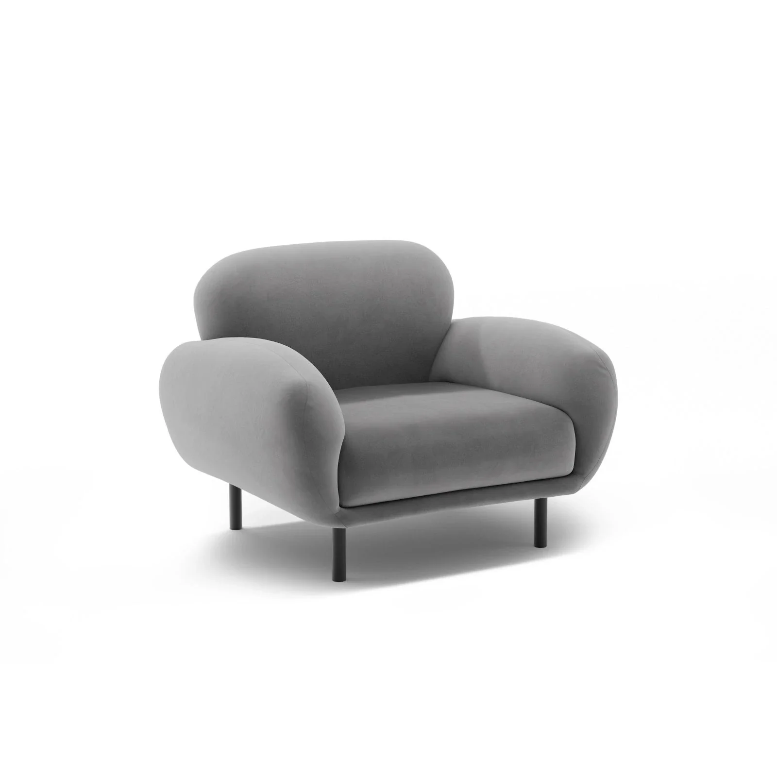 Poppy Sessel aus Samt, Chenille oder Boucle, 90x72 cm - Image 92