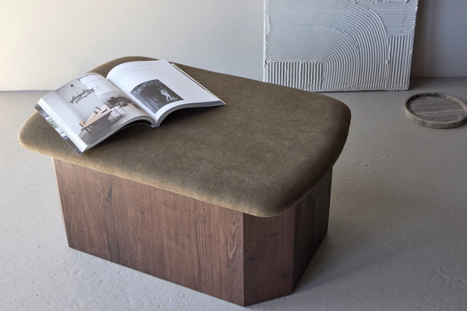 Pouf Todd mokkafarbend - Image 3