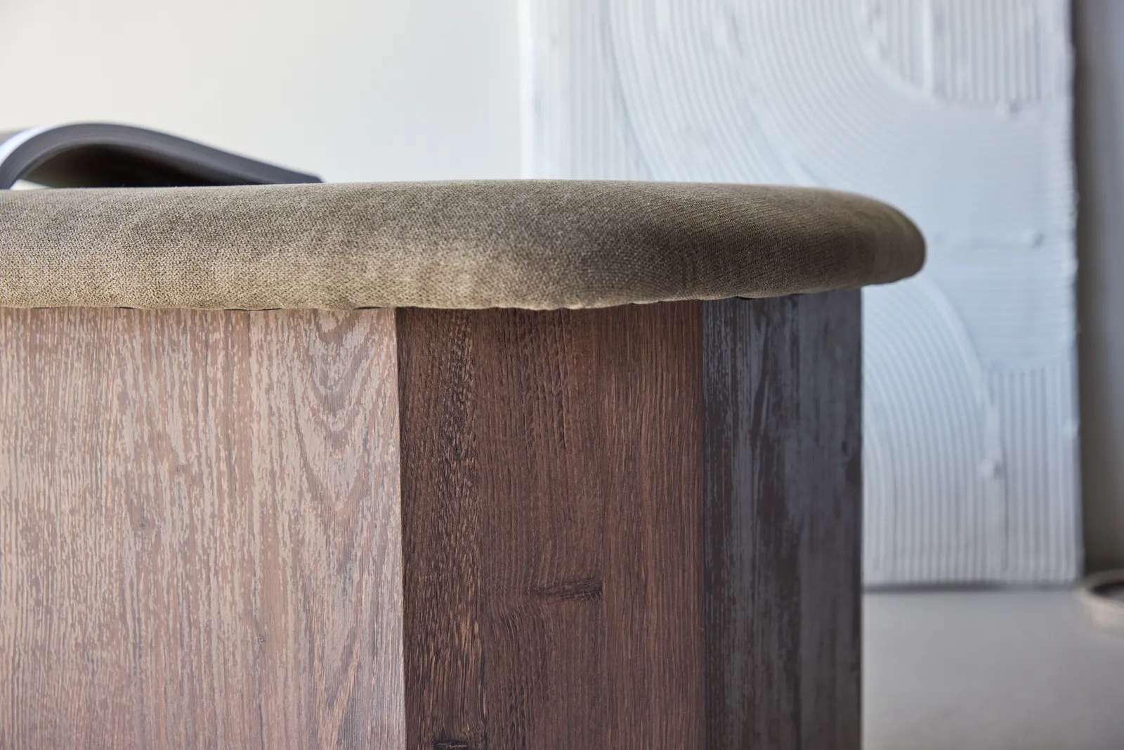 Pouf Todd mokkafarbend - Image 4